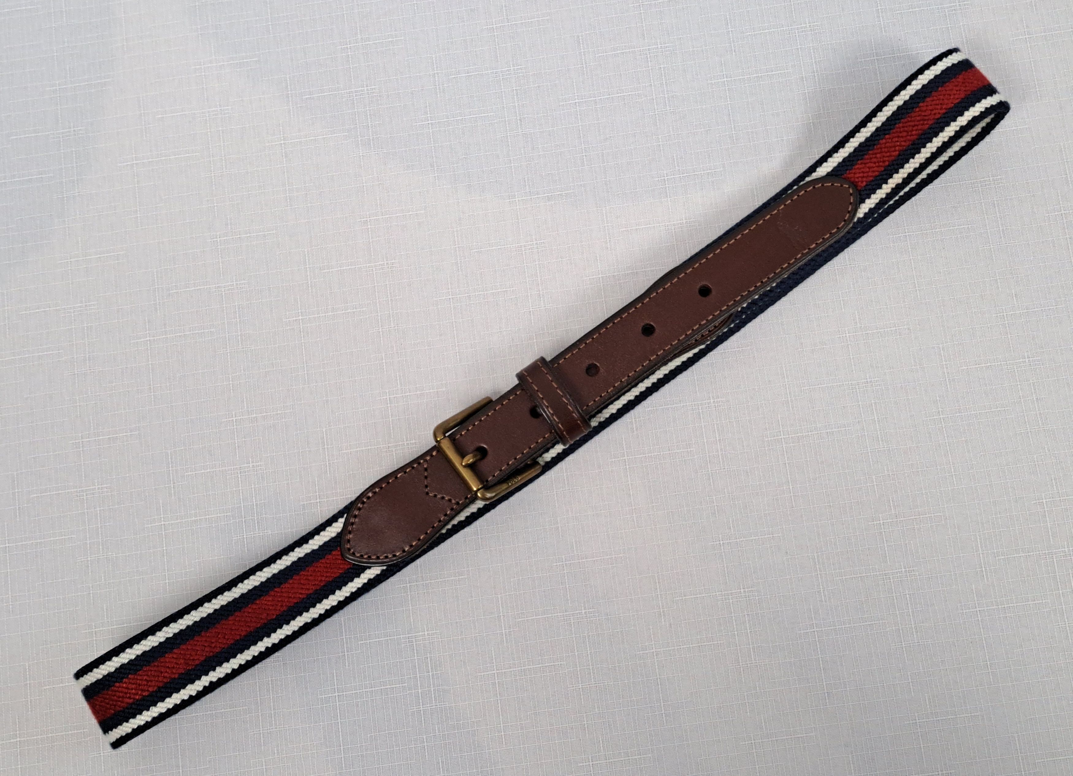 Polo Ralph Lauren Polo Ralph Lauren leather/elastic fabric belt. Size ONE SIZE - 5 Thumbnail