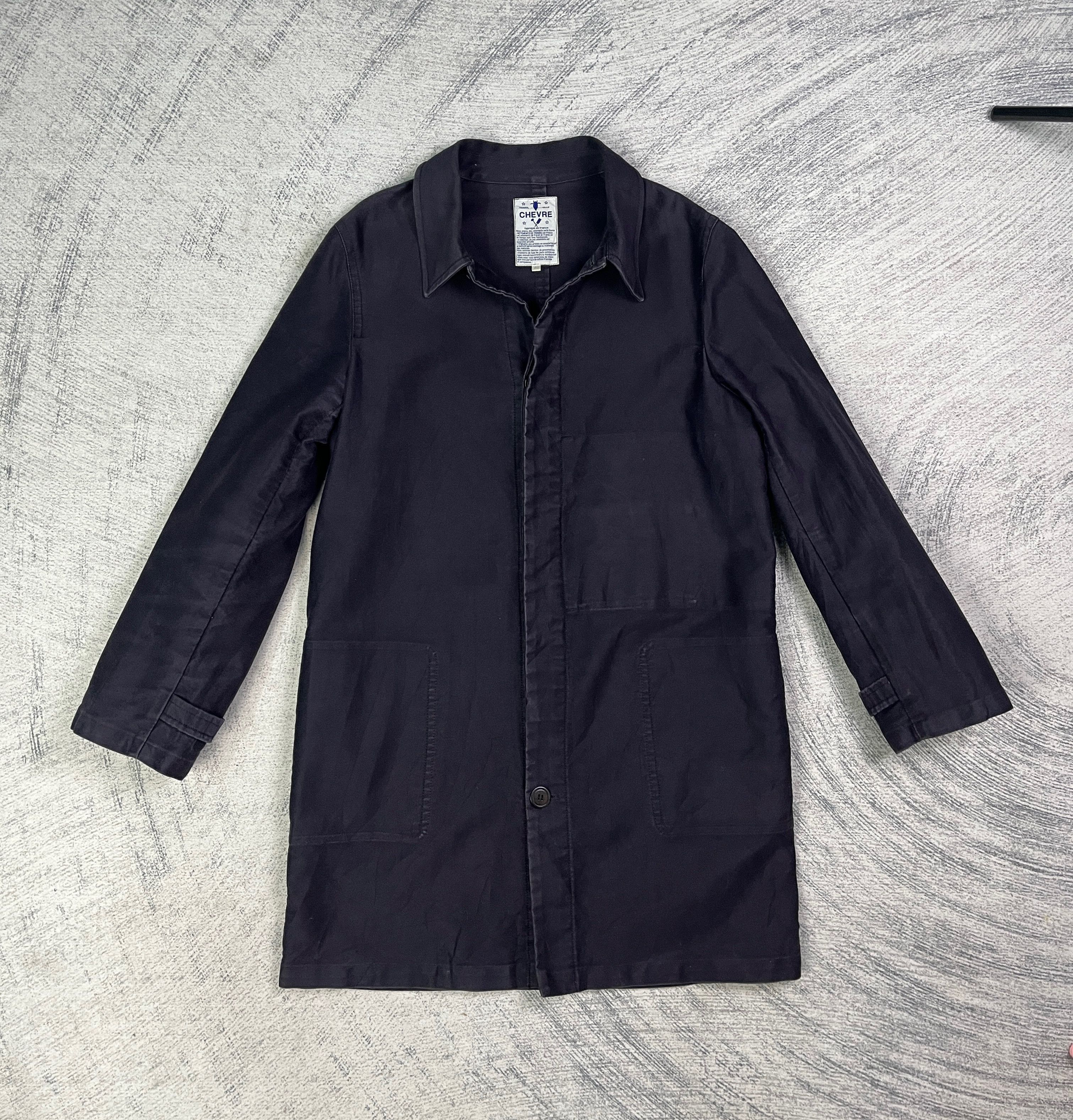Vintage Vintage Chevre Made in France Moleskin Workwear Chore Jacket Size US M / EU 48-50 / 2 - 1 Thumbnail