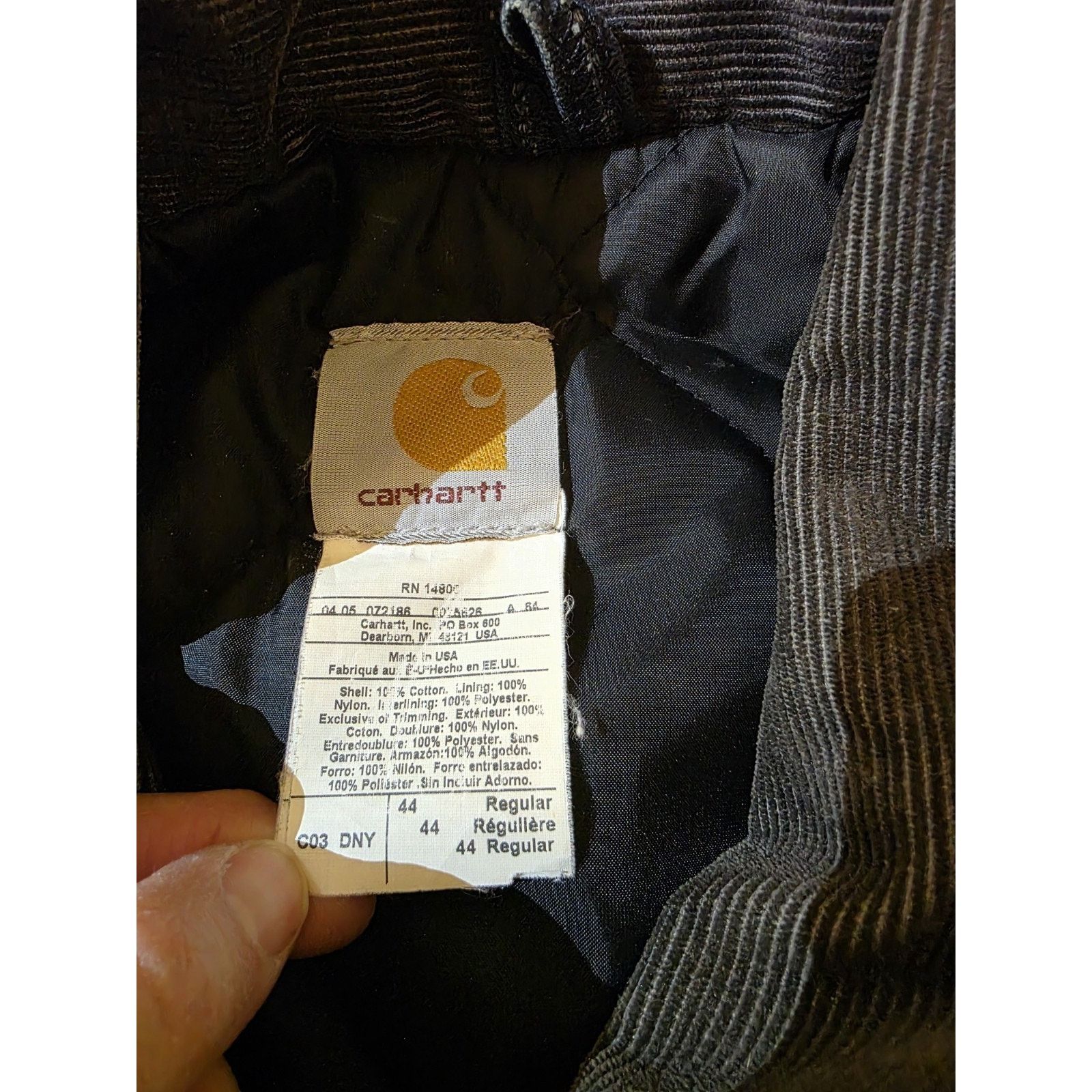 Carhartt Carhartt Navy Blue 2005 Duck Jacket Men’s Size 44/Large Size US L / EU 52-54 / 3 - 9 Thumbnail