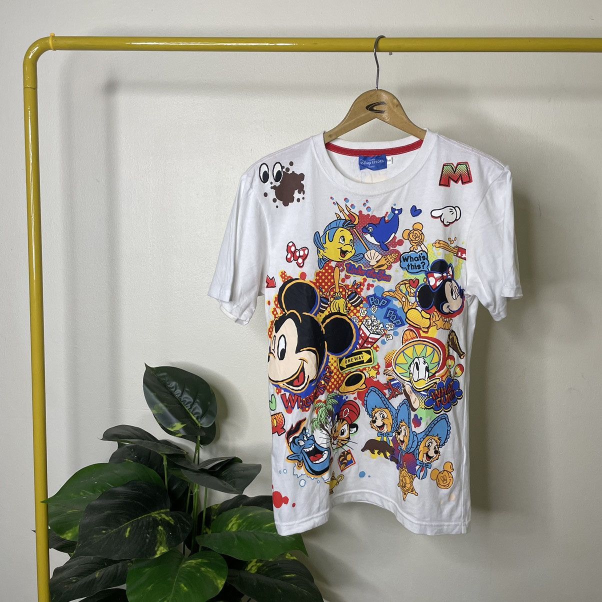 Cartoon Network × Disney × Vintage Vintage 2000s Disney Movie Mickey Mouse Genie Aladdin Tee Size US M / EU 48-50 / 2 - 1 Thumbnail