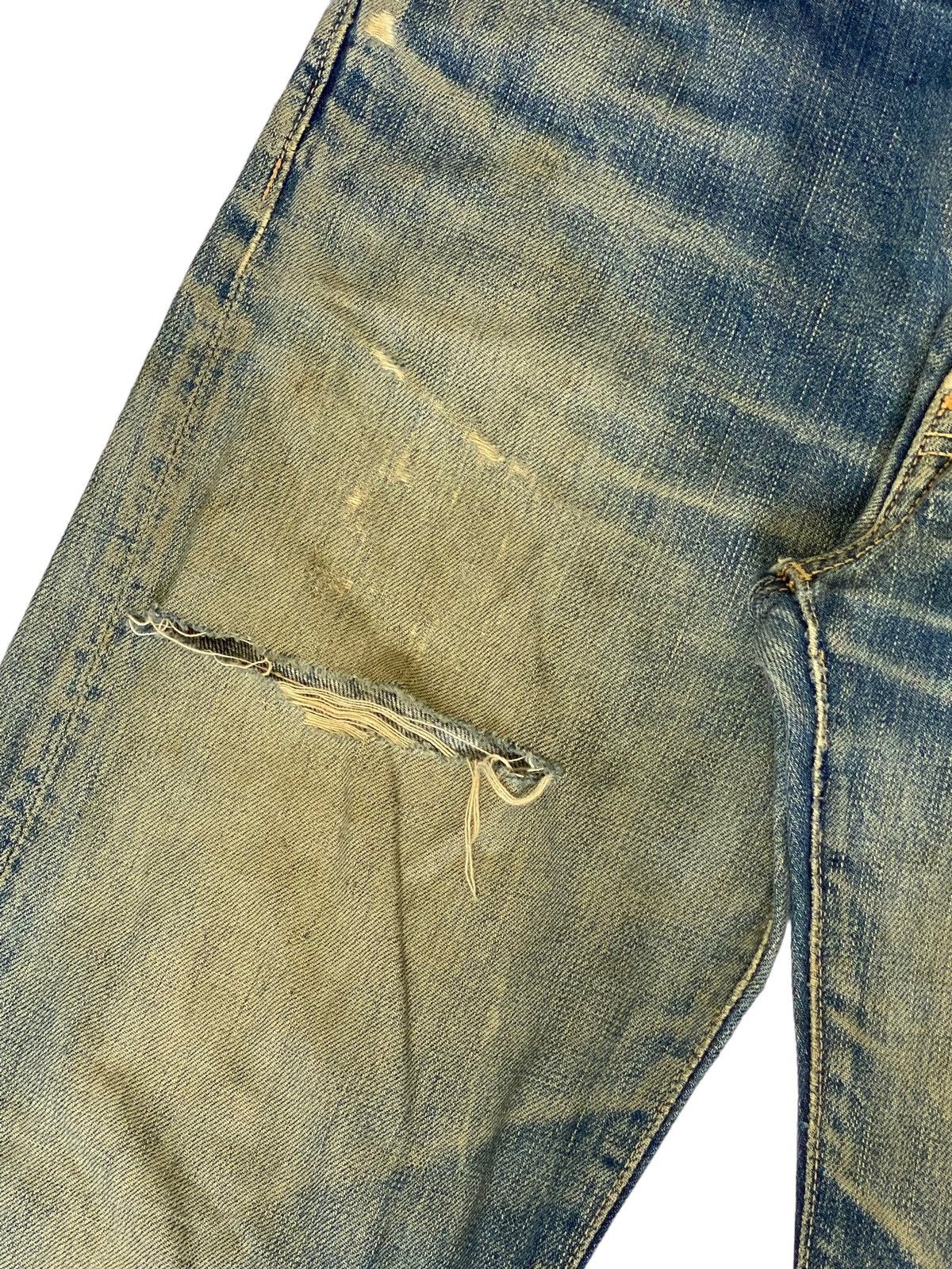 Vintage 45 RPM Archive Japan Jeans Light Mud Dirty Washed