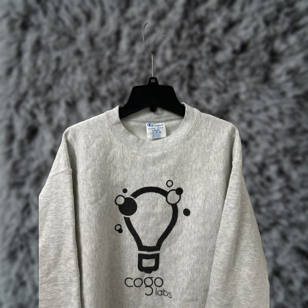 Champion VINTAGE Champion Reverse Weave Sweatshirt Crewneck L Mens Gray Logo Graphic Print Pullover L/S Size US L / EU 52-54 / 3 - 1 Thumbnail