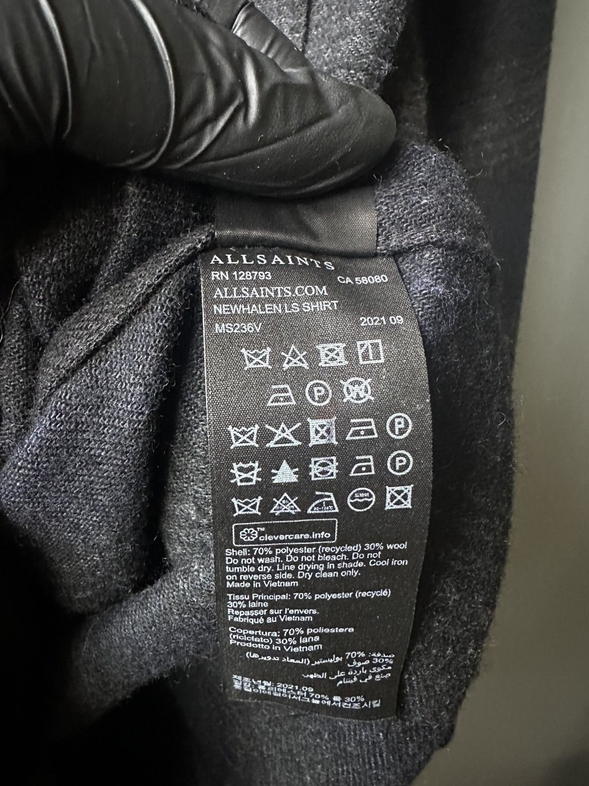 Allsaints Allsaints Newhalen LS Shirt Size L Size US L / EU 52-54 / 3 - 4 Thumbnail