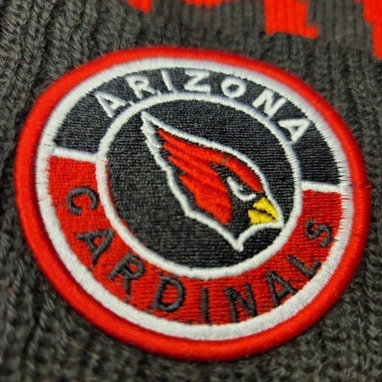 Other NWT Arizona Cardinals Pom Knit Beanie Fleece Lining OSFA Size ONE SIZE - 2 Thumbnail