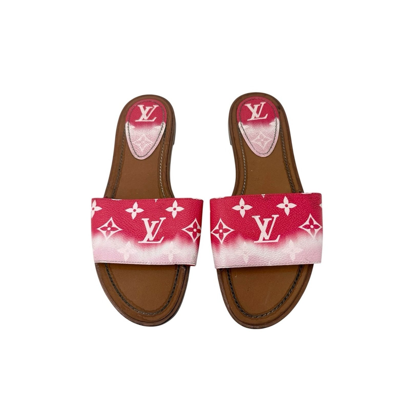 Louis Vuitton Louis Vuitton Escale Tie Dye Monogram Flat Mules Size 39 Size US 9 / IT 39 - 1 Thumbnail