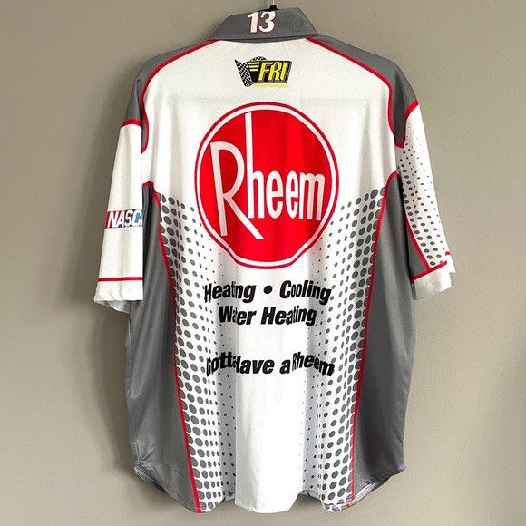 Vintage Vintage NASCAR Rheem Pit Crew Short Sleeve Shirt - XL 🇨🇦 Size US XL / EU 56 / 4 - 10 Thumbnail