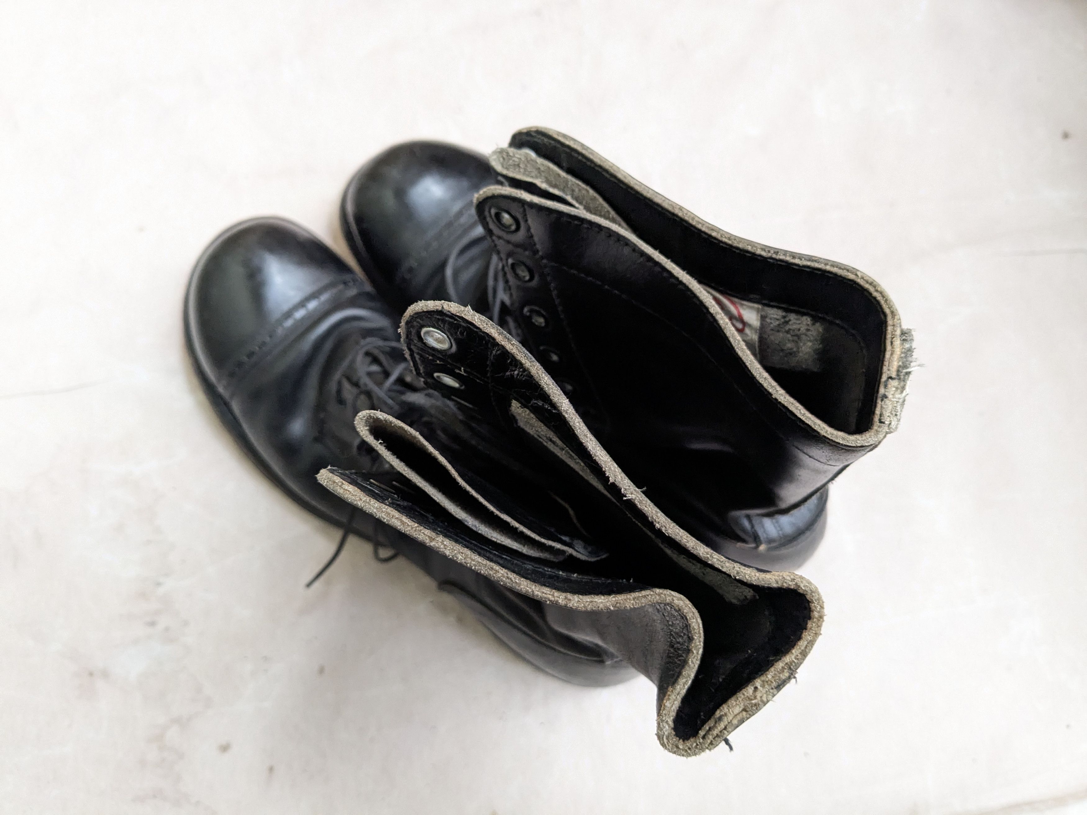Genuine Leather Corcoran Combat Boots Black 10 D Leather USA Vintage Size US 10 / EU 43 - 9 Thumbnail