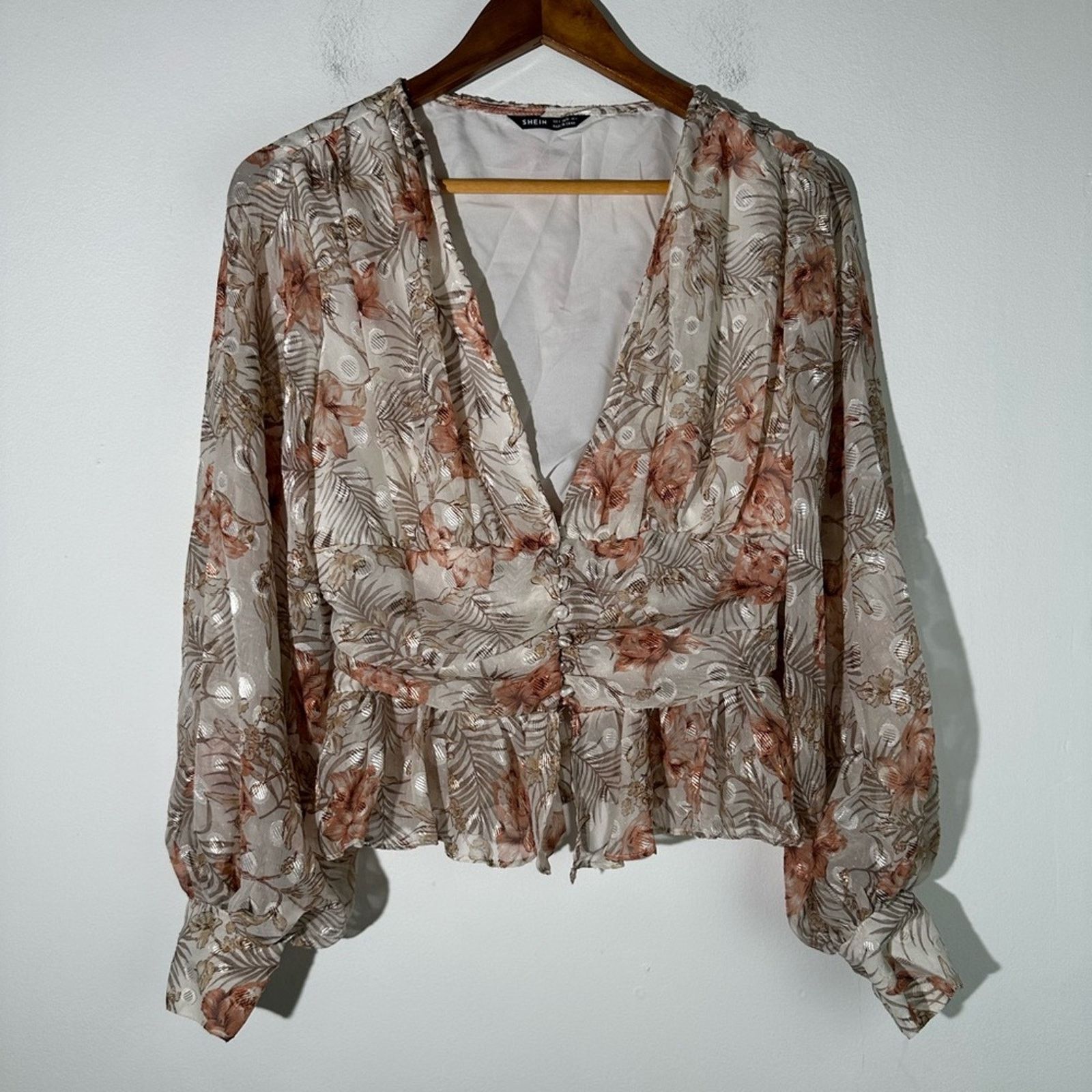 Shein SHEIN Floral Top Size S / US 4 / IT 40 - 3 Thumbnail