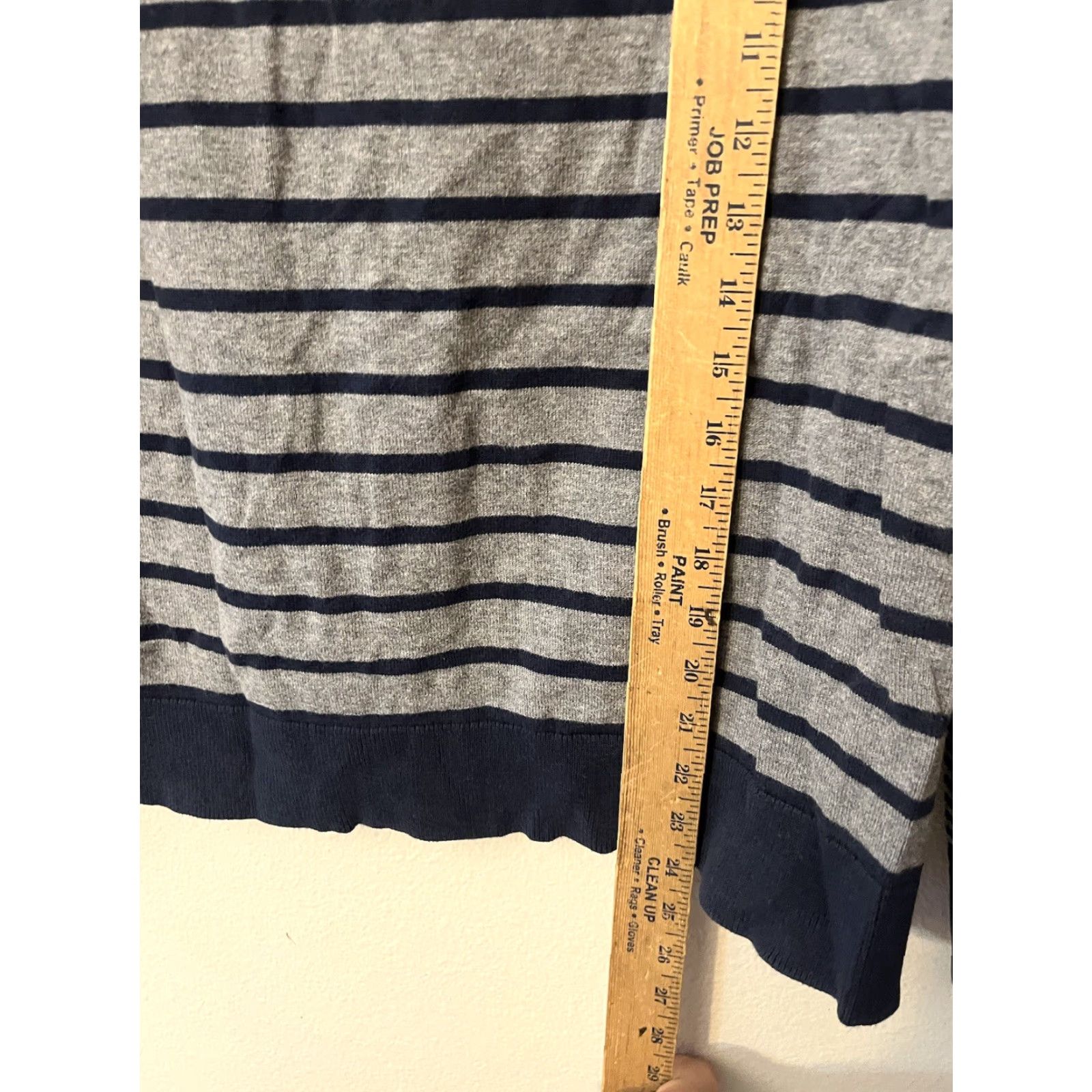 Nautica Nautica Sweater Women's Large Crew Neck Long Sleeve Striped Button Multicolor 100% Cotton Knit Pullover Classic Size L Adults Size L / US 10 / IT 46 - 4 Thumbnail