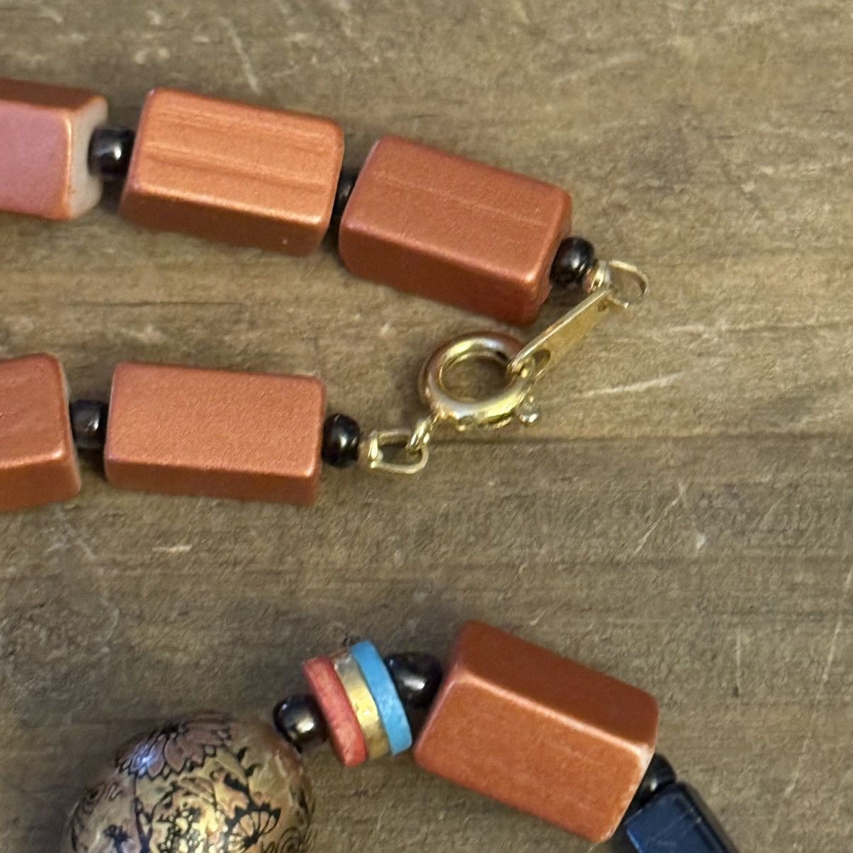 Vintage Vintage Japan long square bead necklace Size ONE SIZE - 6 Thumbnail