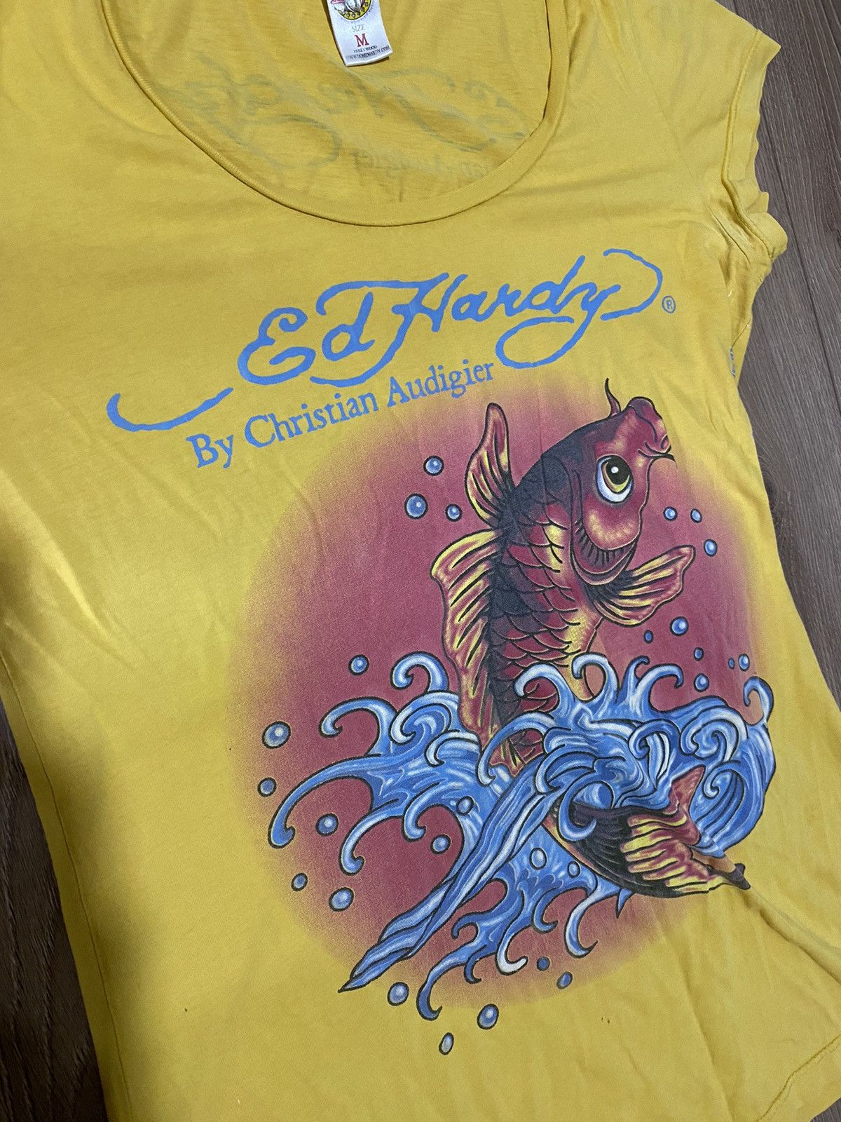 Christian Audigier Vintage Ed Hardy Graphic Tee Shirt Size M / US 6-8 / IT 42-44 - 5 Thumbnail