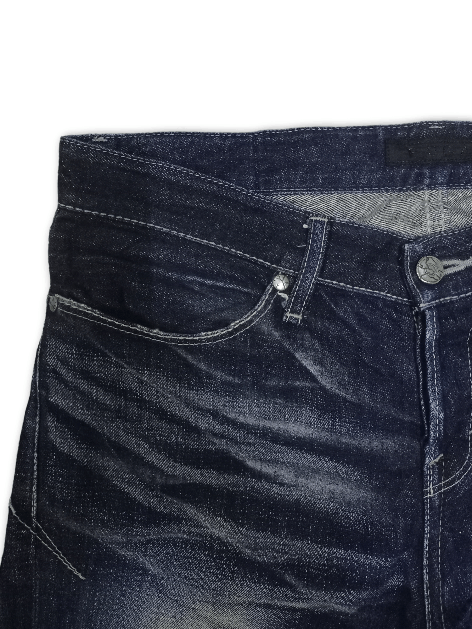 GOSTAR DE FUGA × Japanese Brand Vintage Japanese Gostar De Fuga Indigo Distressed Jeans Size US 33 - 4 Thumbnail