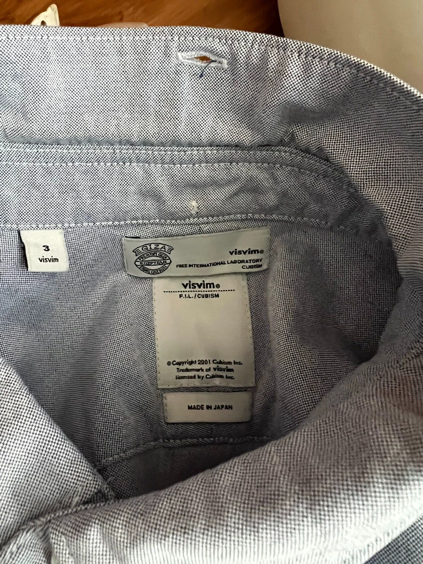 Visvim visvim 2012 gray GIZA cotton LS shirt 3 like new Size US L / EU 52-54 / 3 - 9 Thumbnail