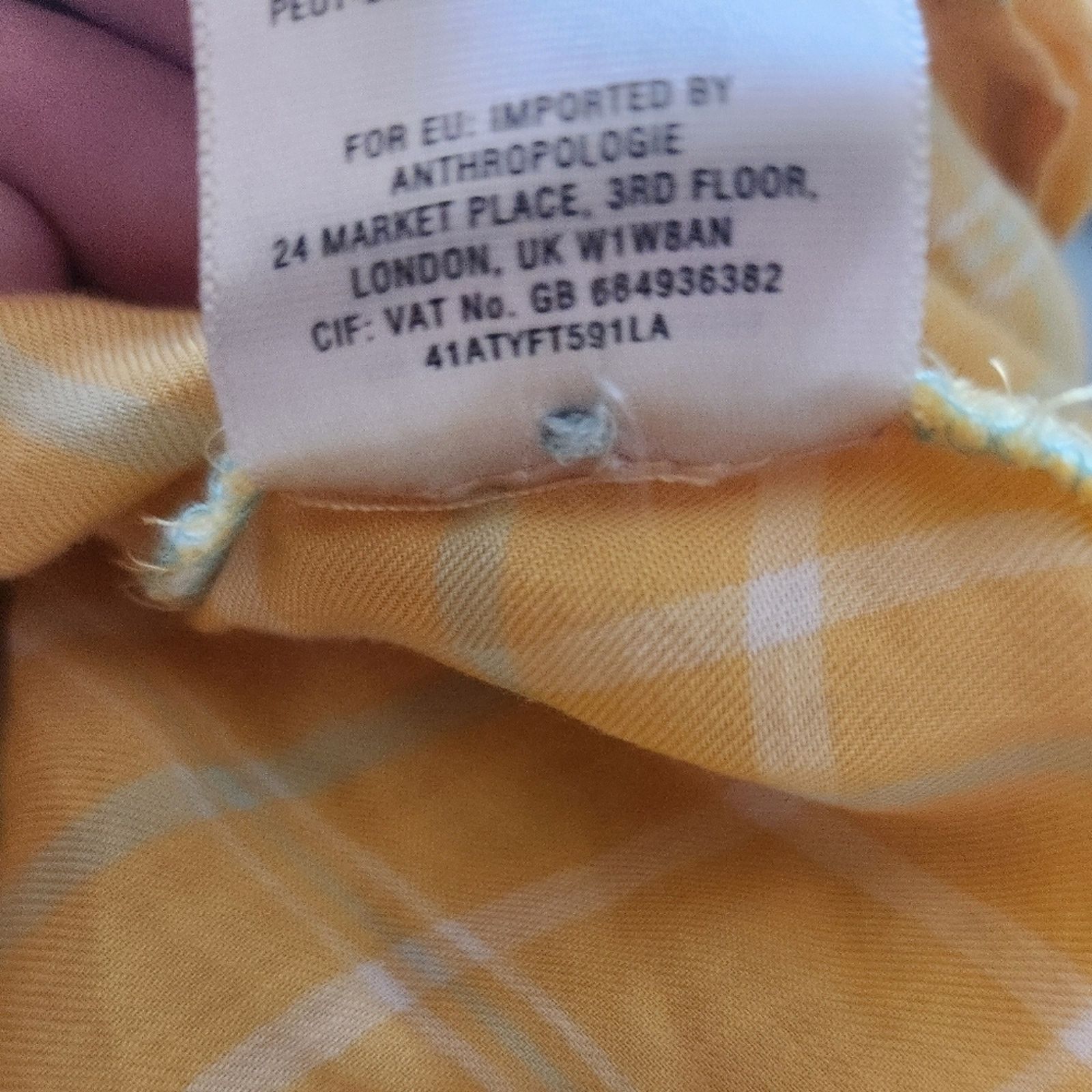 Anthropologie Holding Horses from Anthropologie Yellow Plaid tuck top 2 Size S / US 4 / IT 40 - 9 Thumbnail