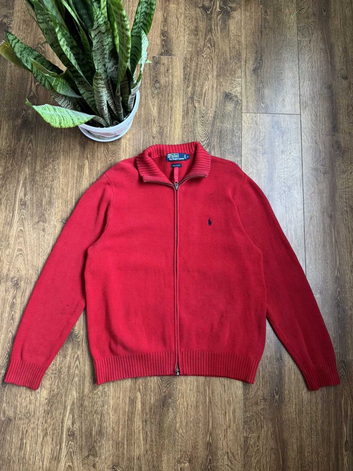 Polo Ralph Lauren Polo Ralph Lauren vintage full zip knited pullover sweater Size US L / EU 52-54 / 3 - 1 Thumbnail