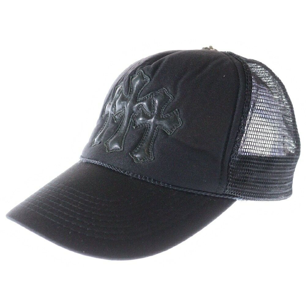 正規品■ Chrome Hearts TRUCKER CAP■BLK Chrome Hearts CH Los Angeles Trucker Hat Black/Black - US