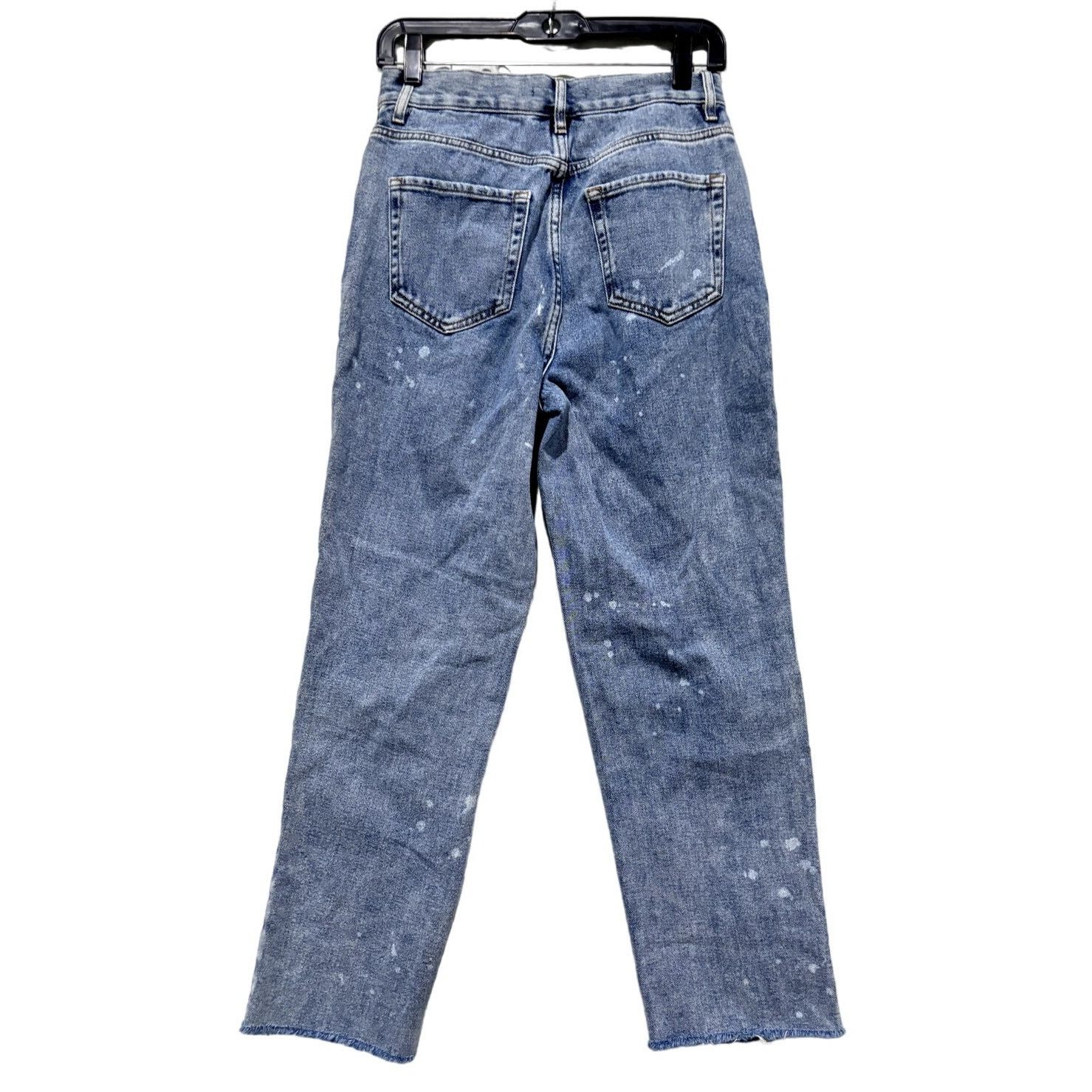 Pacsun PACSUN Medium Blue High Waisted Straight Leg Jeans Sz 27 Size 27" / US 4 / IT 40 - 3 Thumbnail