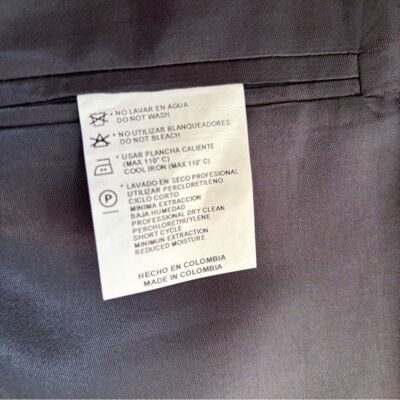 Emanuel Ungaro Emanuel Ungaro Navy Pure Wool Men's Suit 3 Button Blazer Fit Size 46R - 9 Thumbnail