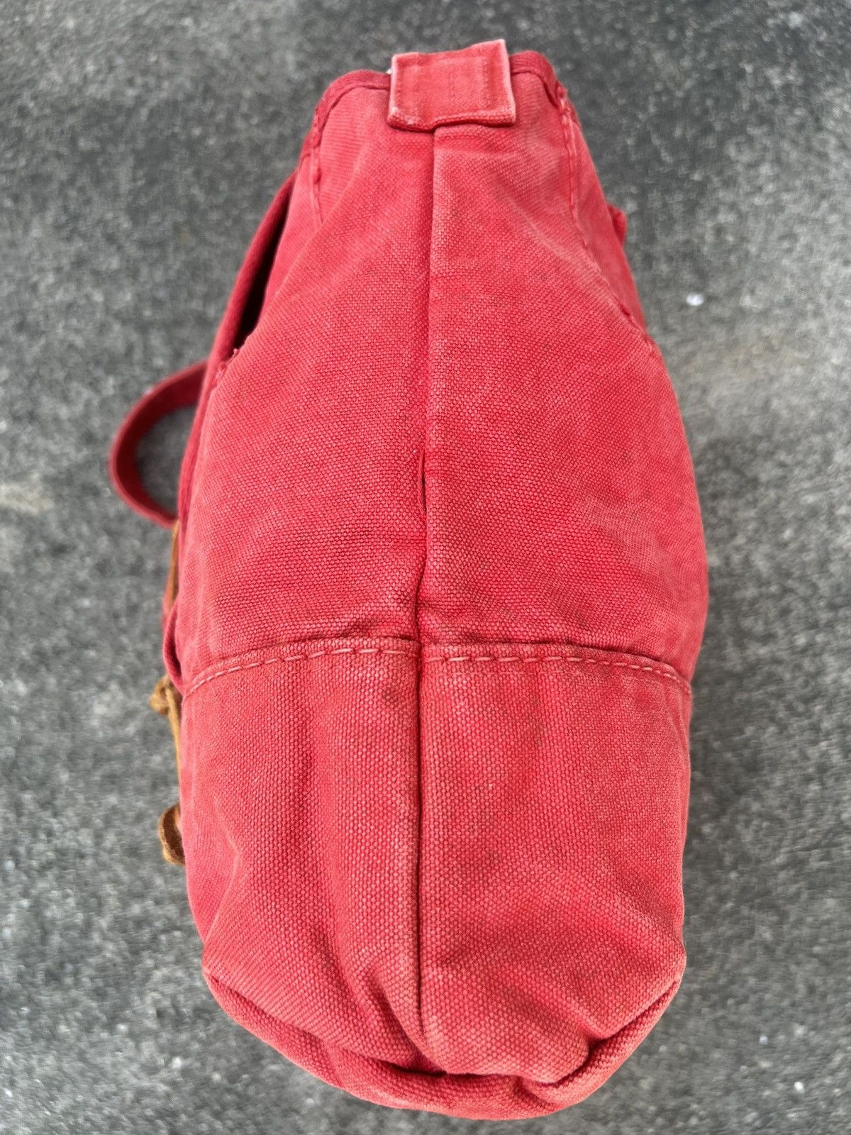 45rpm Vintage 45rpm Japan Fade Red Duck Cotton Messenger Bag Size ONE SIZE - 5 Thumbnail