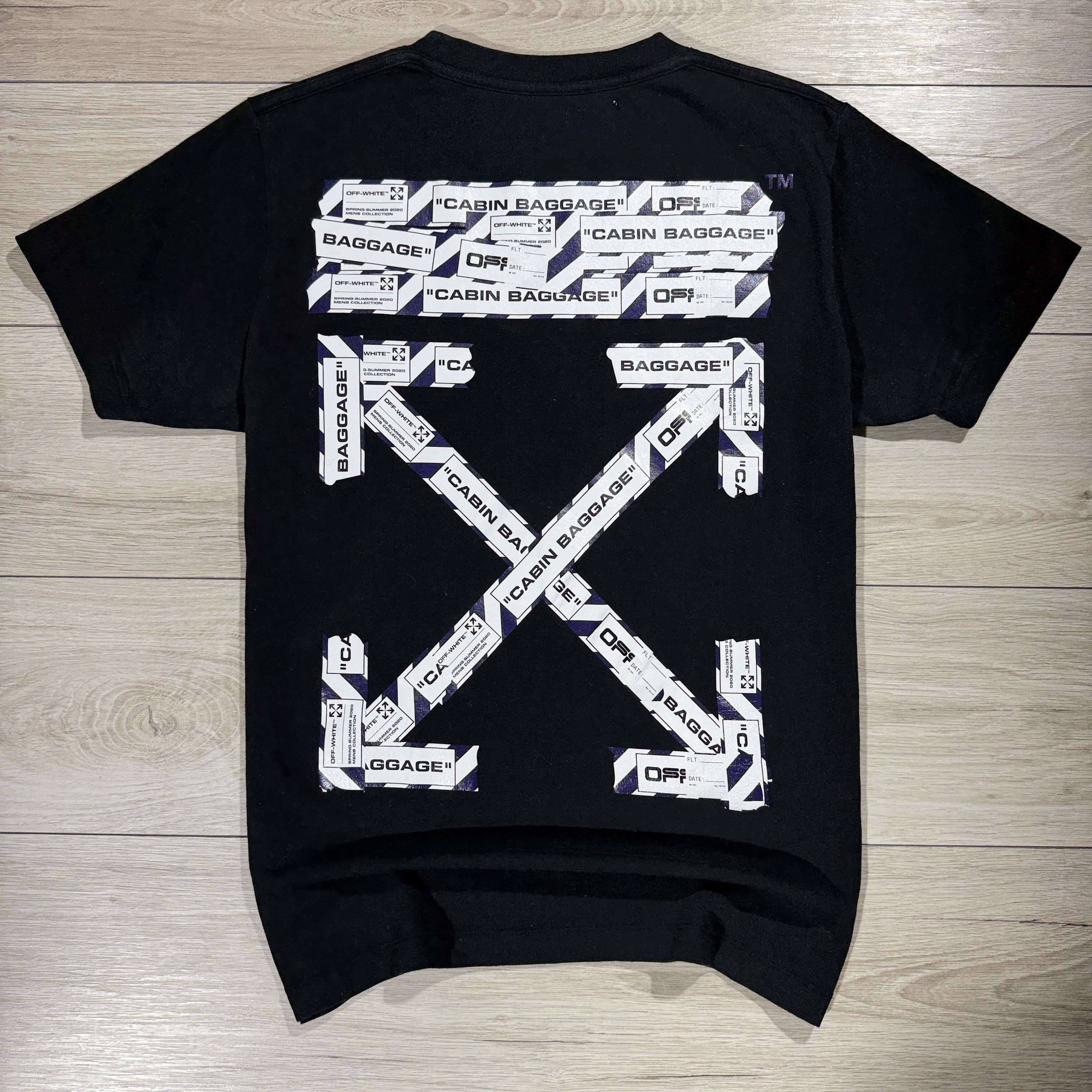 Off-White RARE Off White Airport Tape T-Shirt Y2K Retro Hype M Size US M / EU 48-50 / 2 - 1 Thumbnail