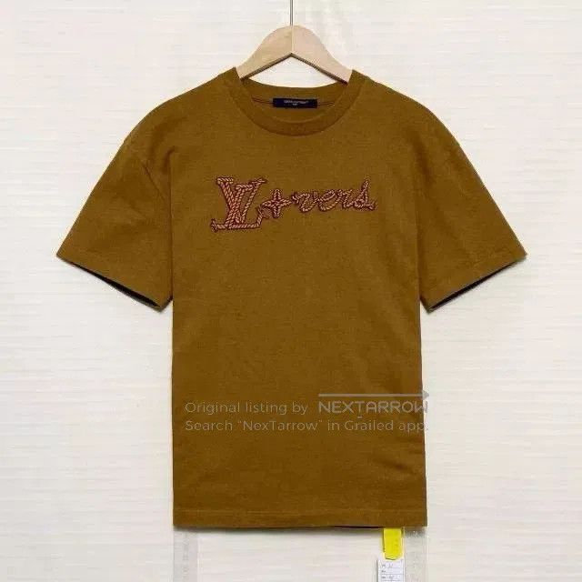 Louis Vuitton Louis Vuitton FW24 Solid Logo Embroidered T. Size US M / EU 48-50 / 2 - 1 Thumbnail