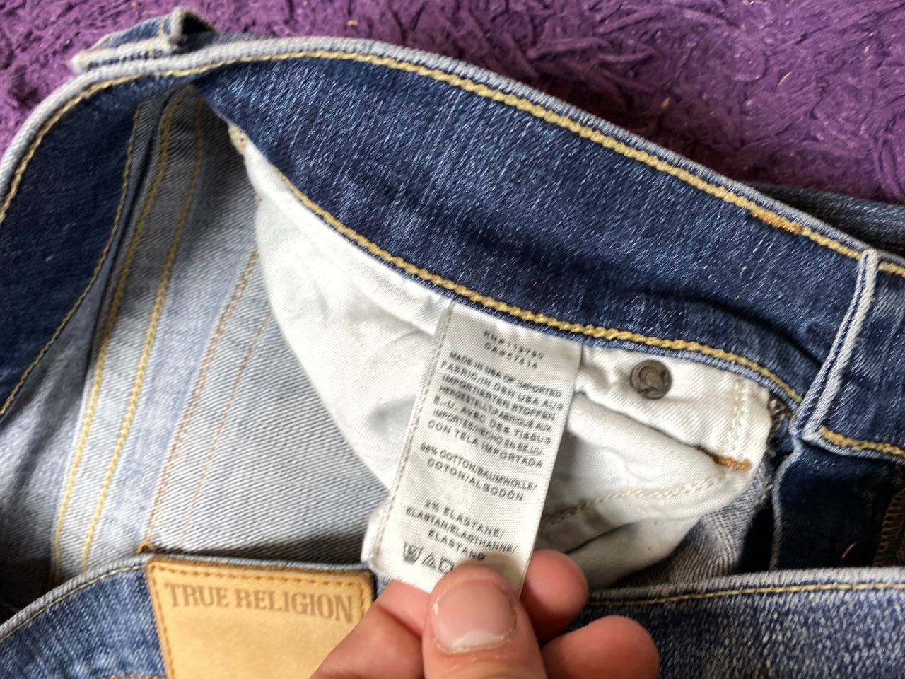 True Religion Vintage True Religion Slim Fit Denim Jeans Size 29 Size 29" - 4 Thumbnail