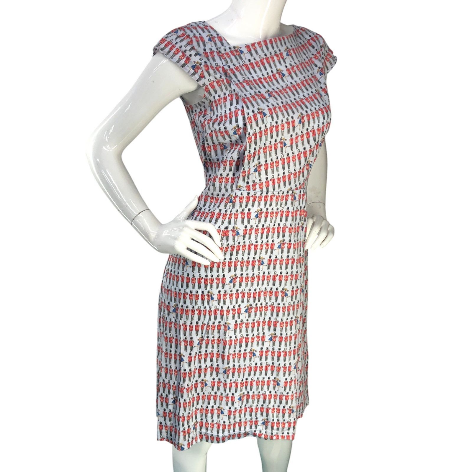 Savile Row The Savile Row Company Sz 2 Dress Royal Guard Novelty Print Size XS / US 0-2 / IT 36-38 - 10 Thumbnail