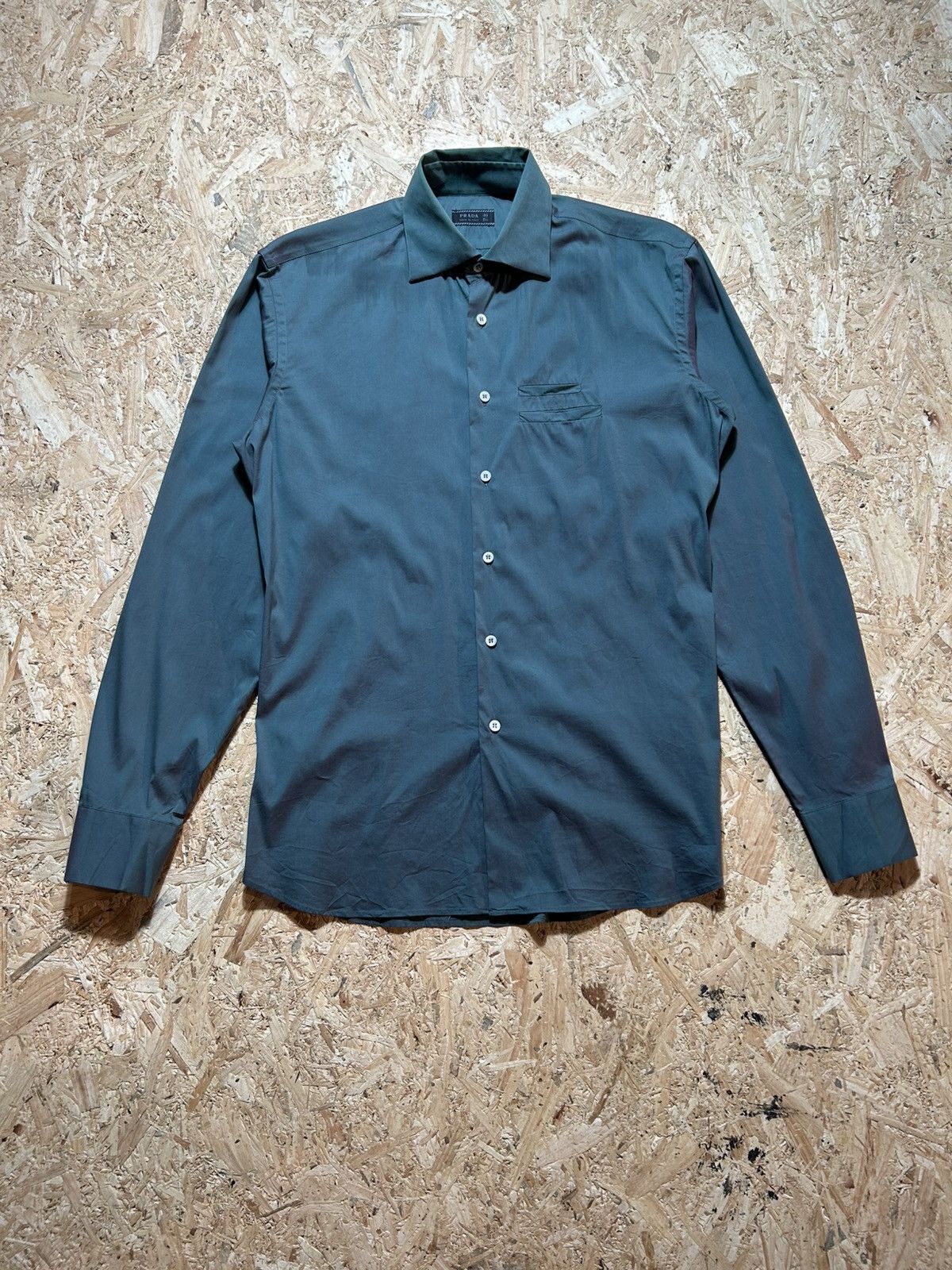 Prada Prada Button Up Long Sleeve Shirt Size US M / EU 48-50 / 2 - 1 Thumbnail