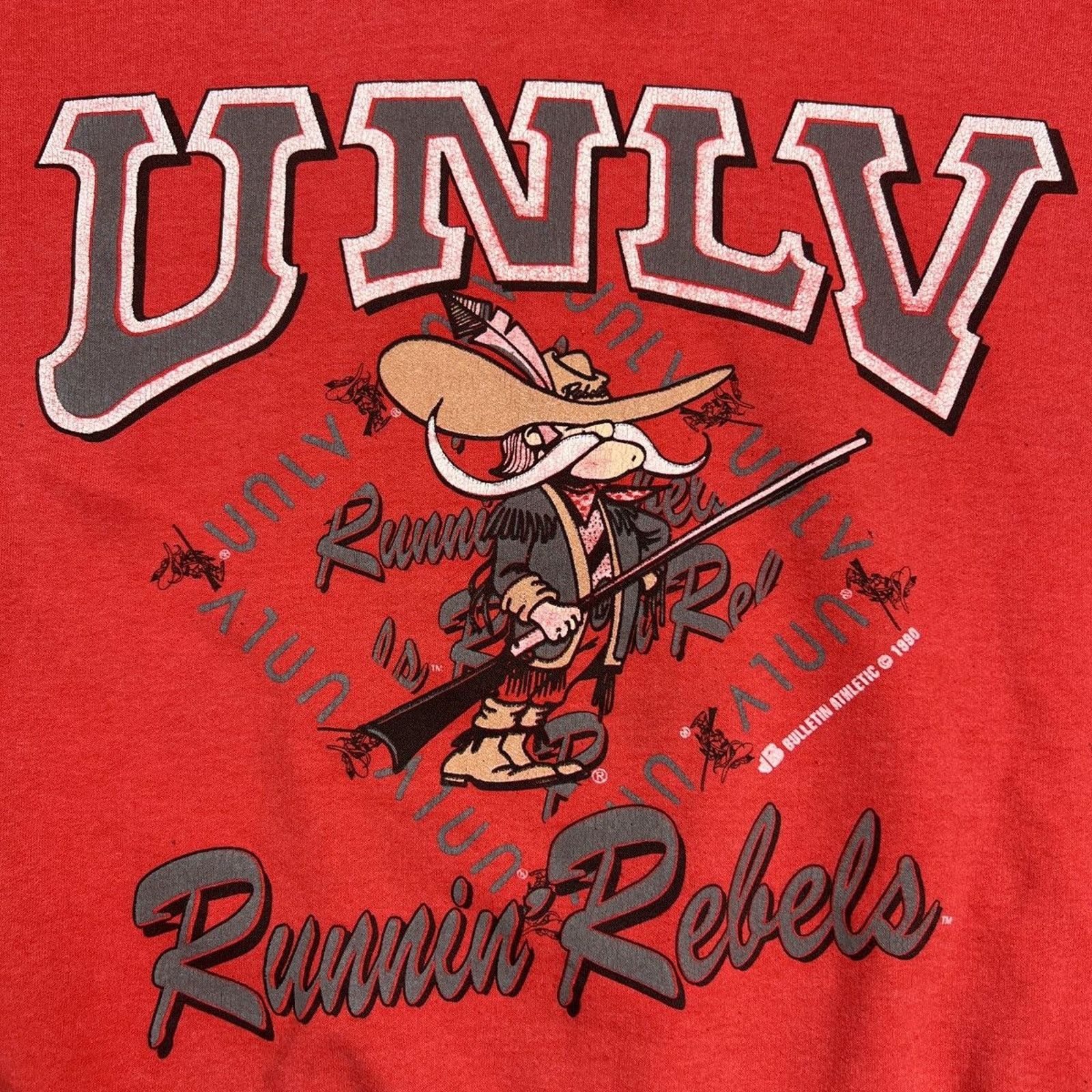NCAA × Vintage 1990 UNLV Runnin' Rebels University Sweatshirt NCAA Pullover Size US S / EU 44-46 / 1 - 2 Thumbnail