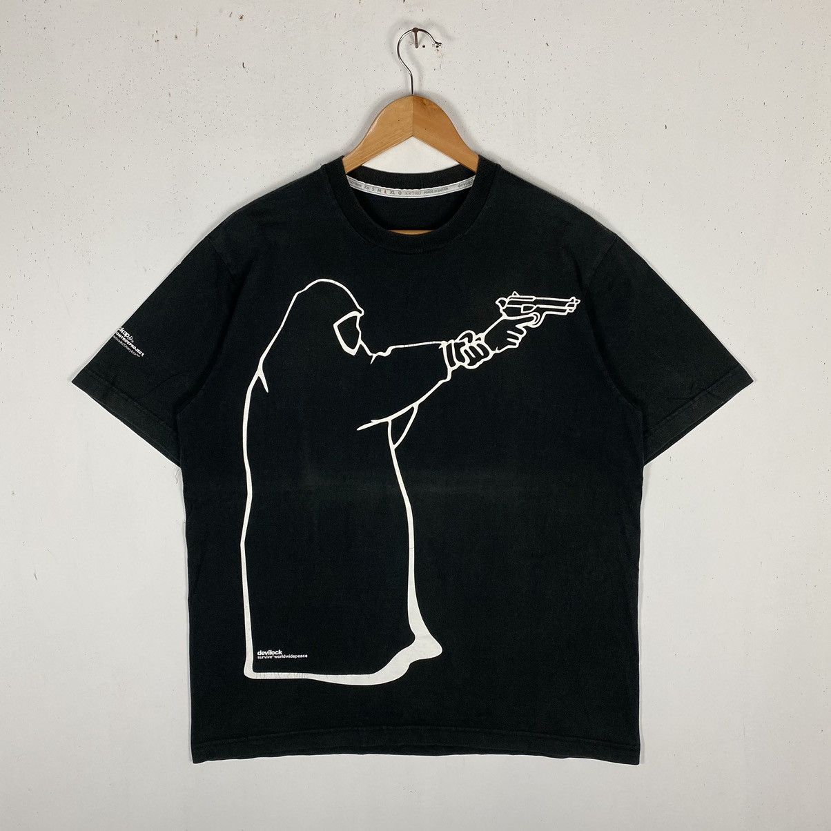 Devilock × Japanese Brand × Vintage VINTAGE DEVILOCK SURVIVE WORLDWIDE PEACE TEE Size US L / EU 52-54 / 3 - 2 Thumbnail