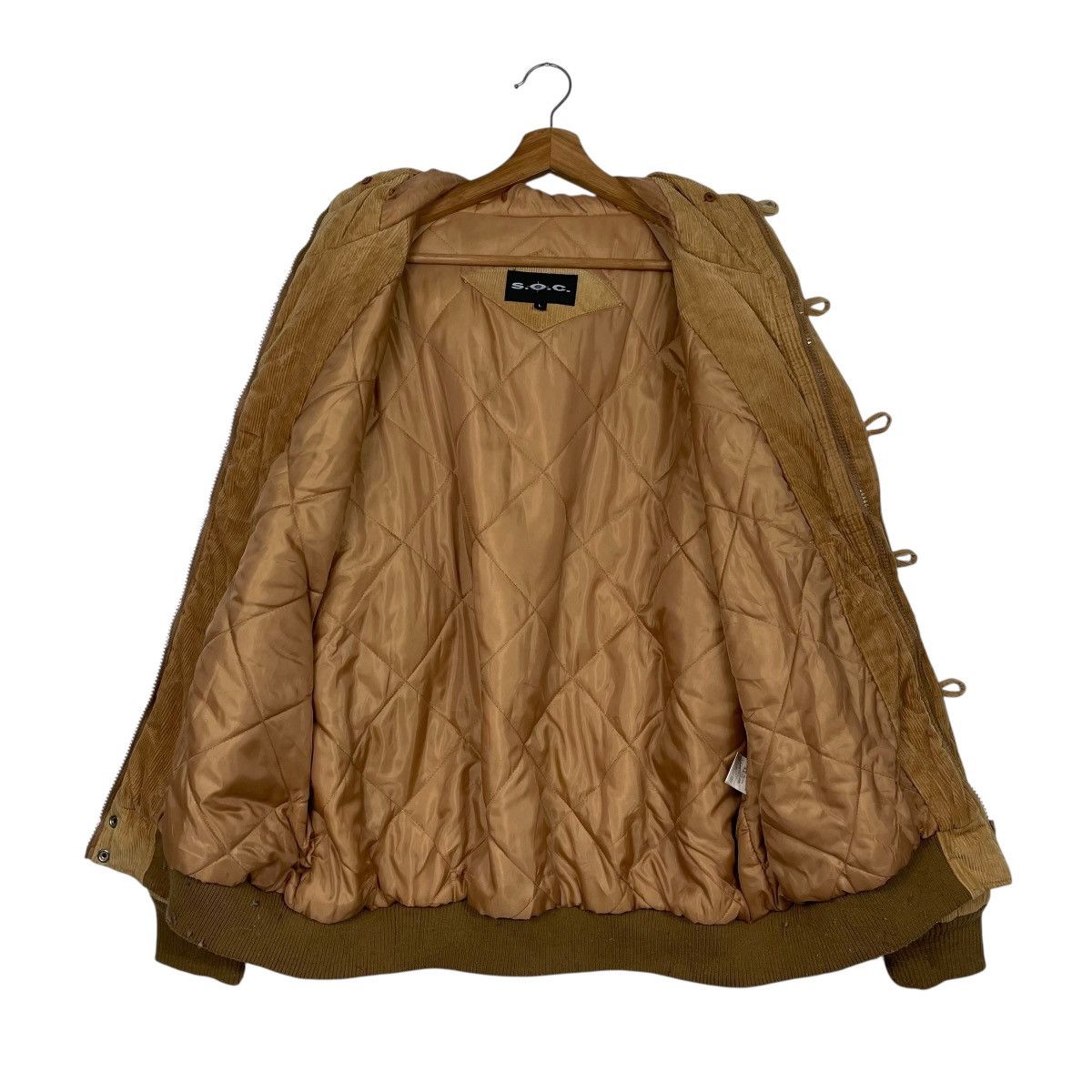Japanese Brand Japanese Brand SOC Hooded Corduroy Jacket Size US L / EU 52-54 / 3 - 12 Thumbnail