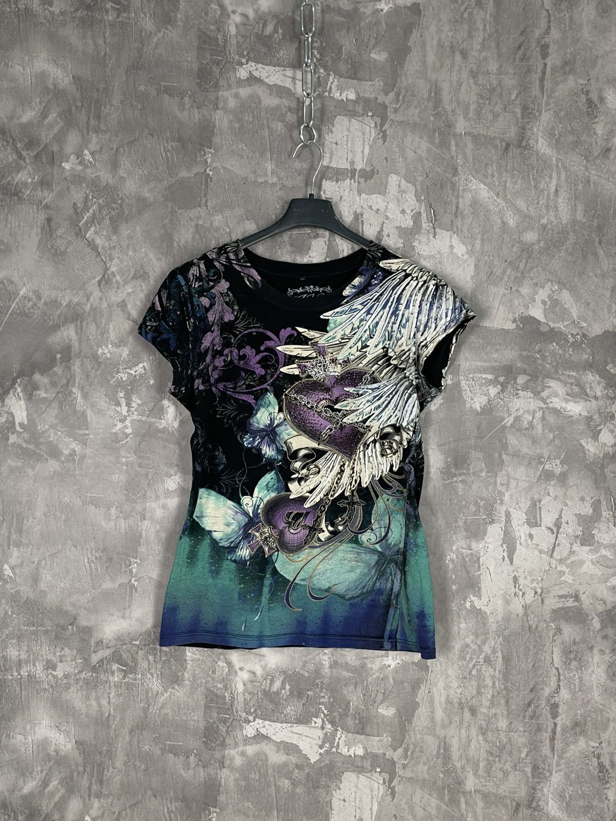 Other Vintage Rainbow Crazy Y2K Tank Top Affliction Style Size M / US 6-8 / IT 42-44 - 1 Thumbnail
