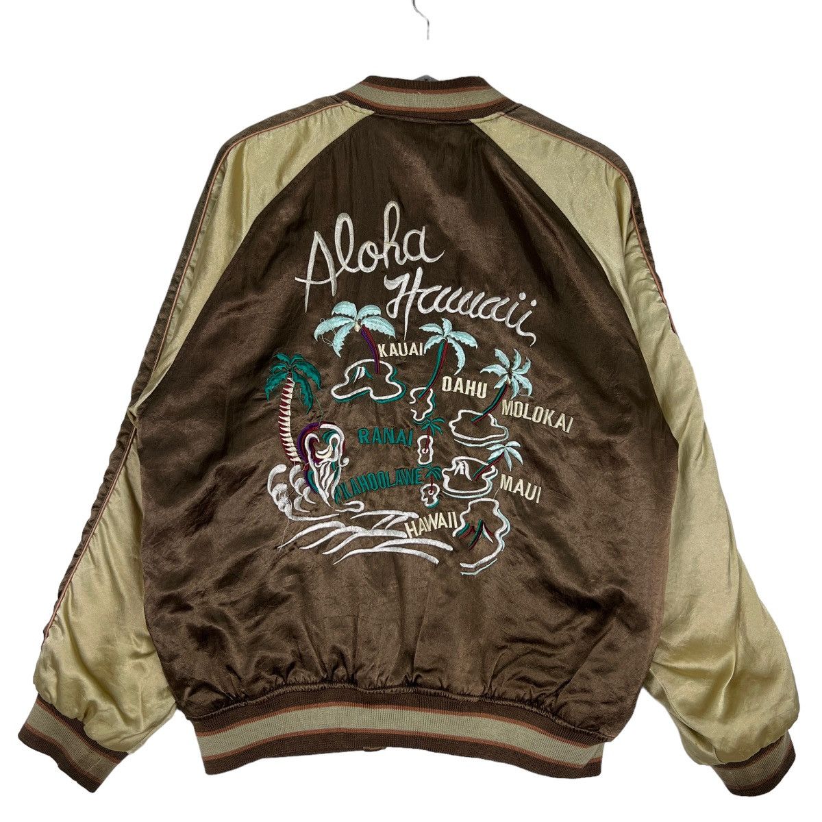 Japanese Brand 🔥 VINTAGE ALOHA HAWAII SUKAJAN SOUVENIR JACKET Size US M / EU 48-50 / 2 - 8 Thumbnail
