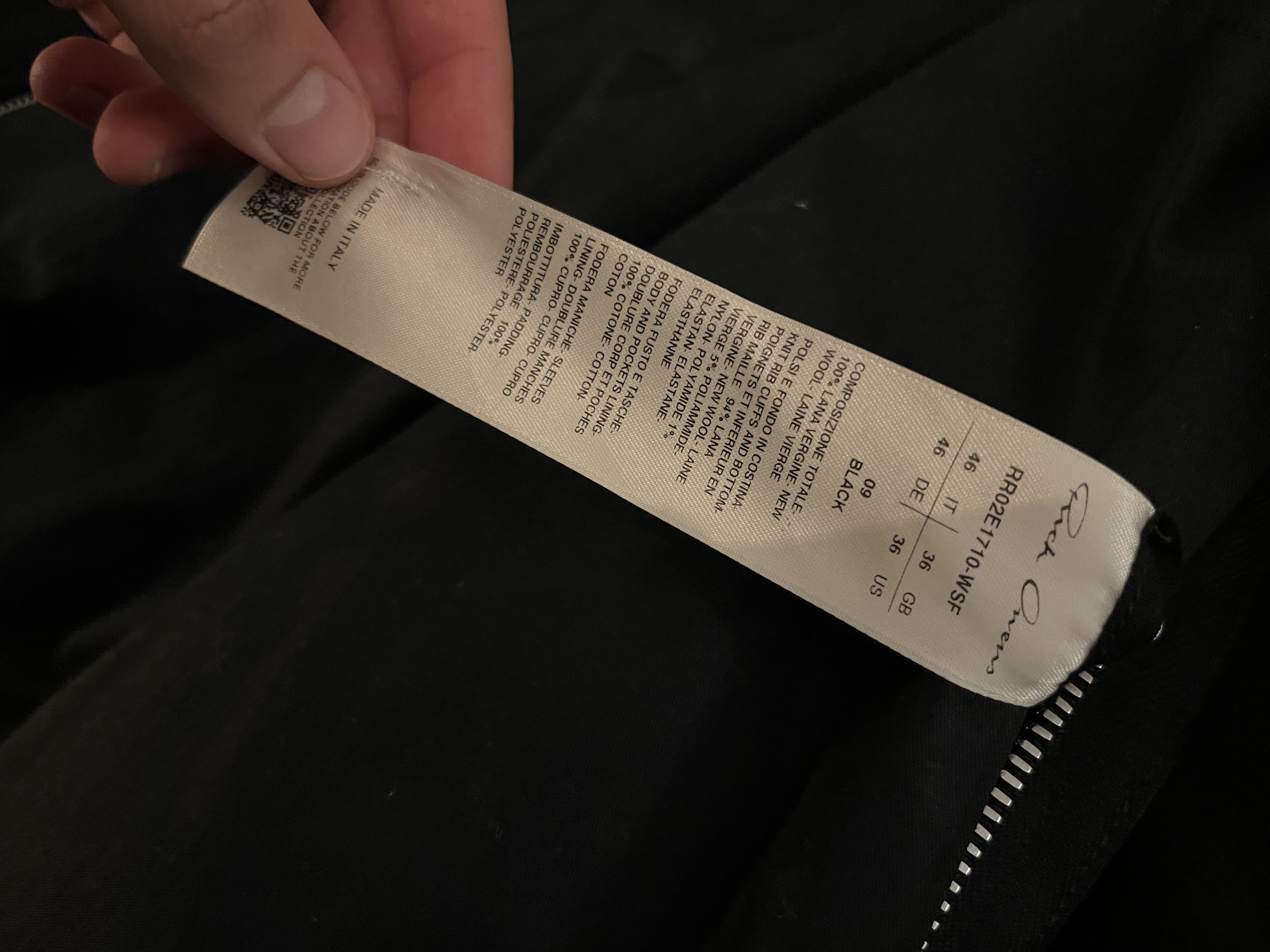 Rick Owens Rick Owens Men’s Blixa Dracucollar Bomber Jacket Size US M / EU 48-50 / 2 - 8 Thumbnail