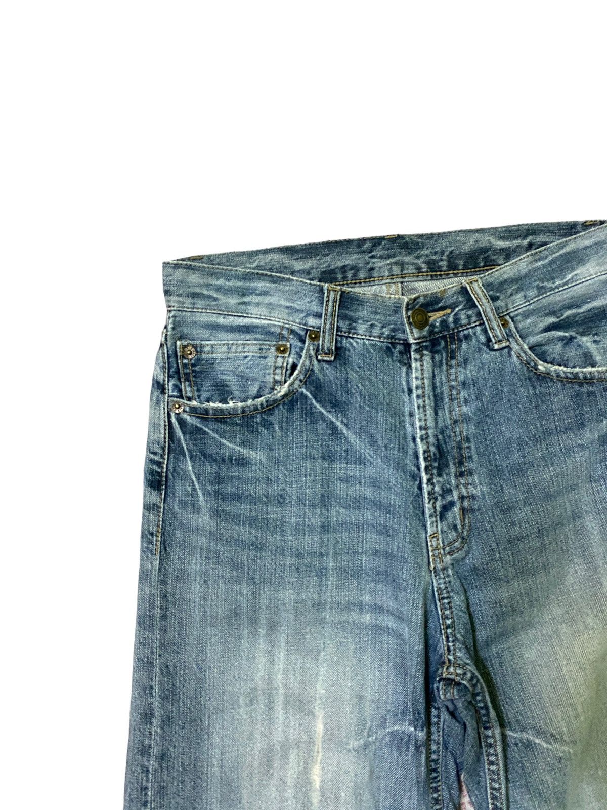 Japanese Brand × Vintage VINTAGE JAPAN DEVILS EMBROIDERED RARE DENIM JEANS Size US 27 - 4 Thumbnail
