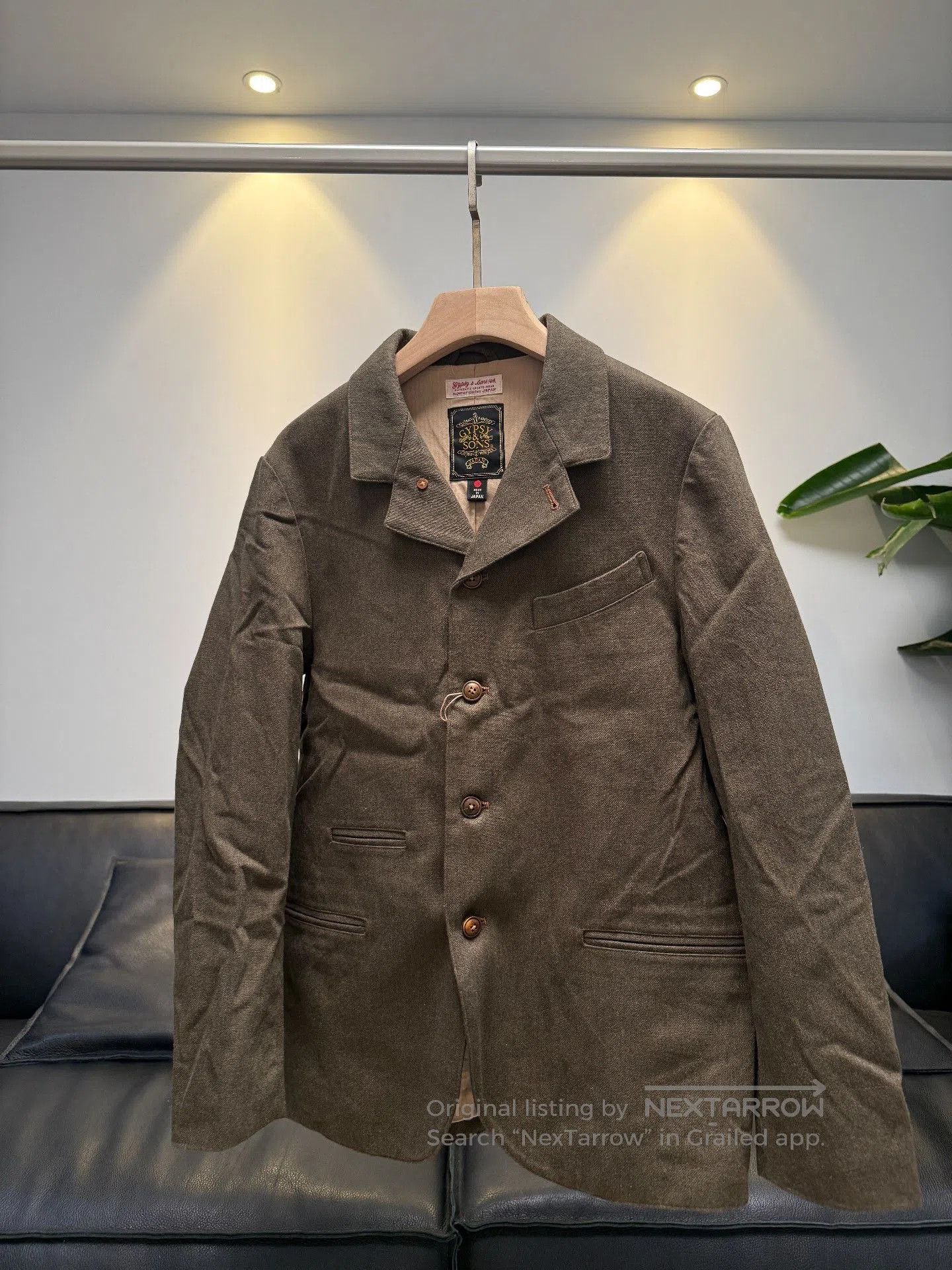 Japanese Brand Gypsy & Sons Wool Blend Suit Jacket. Size US S / EU 44-46 / 1 - 1 Thumbnail