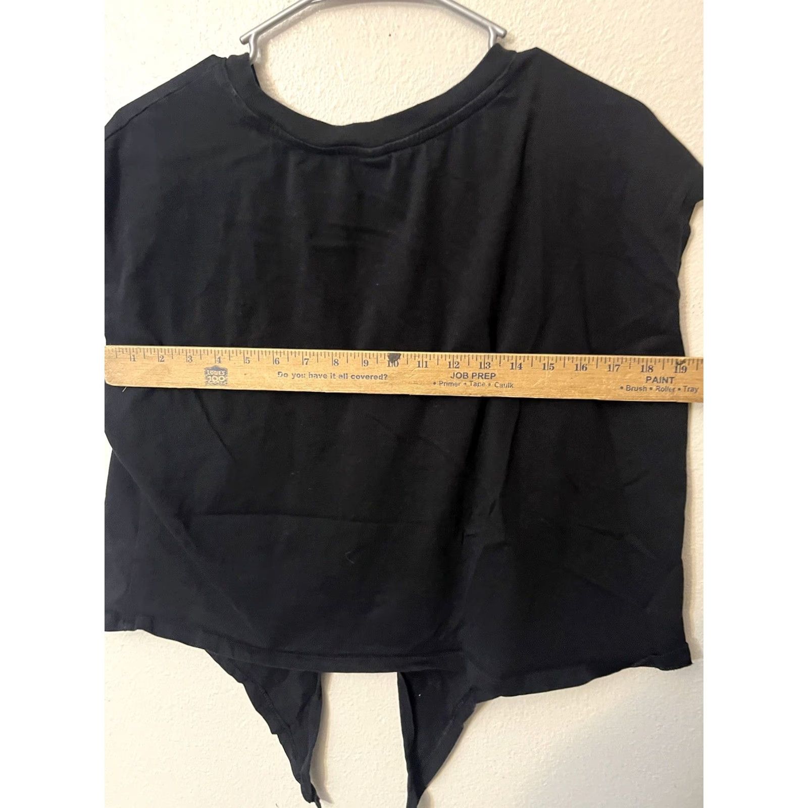 Old Navy Old Navy Shirt Cropped Black XL Women's Short Sleeve Tie Front Front Tie VINTAGE? (No) Size XL / US 12-14 / IT 48-50 - 4 Thumbnail