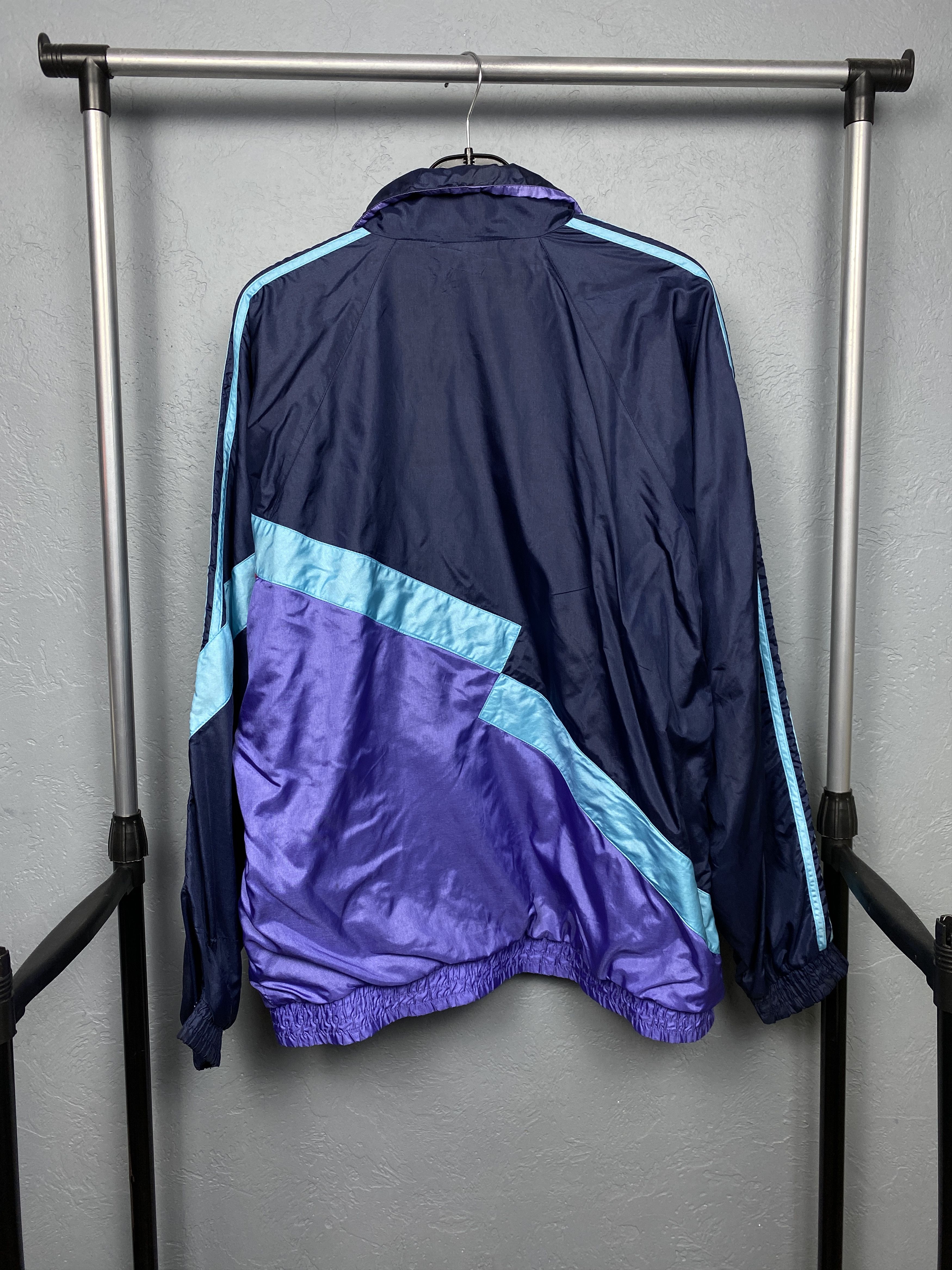 Adidas × Vintage Adidas 90s Vintage Mens Nylon Track Top Jacket Size US XL / EU 56 / 4 - 13 Thumbnail
