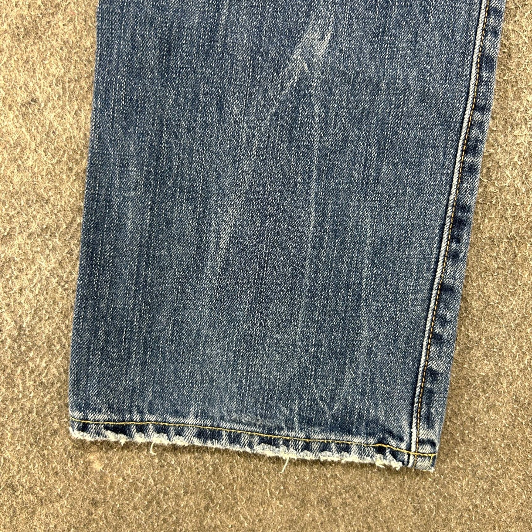 American Eagle Outfitters American Eagle Jeans Mens 30x30 Blue Relaxed Straight Medium Distressed Size US 30 / EU 46 - 6 Thumbnail