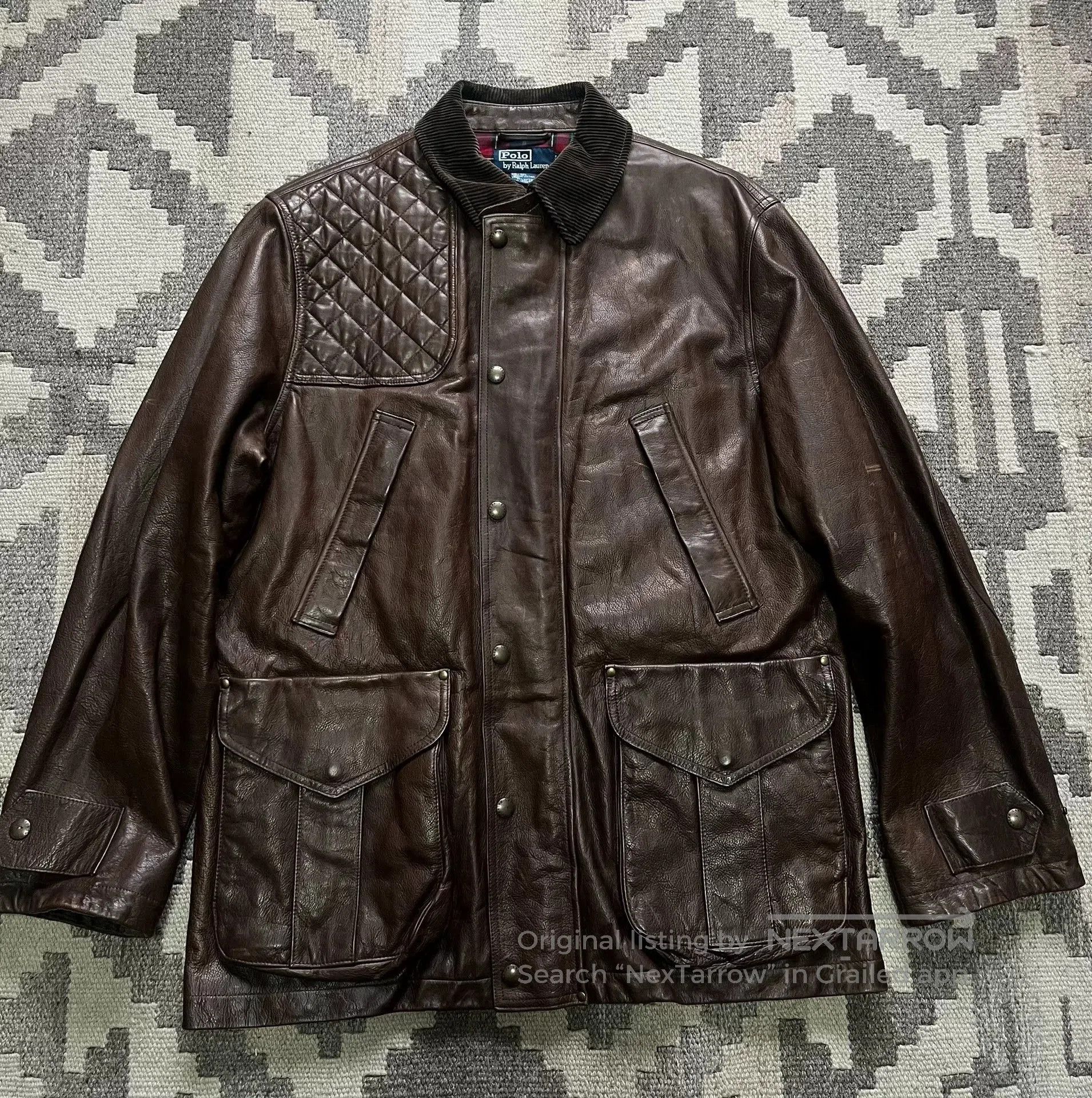 RRL Ralph Lauren Ralph Lauren RRL Hunting Leather Vest. Size US L / EU 52-54 / 3 - 1 Thumbnail