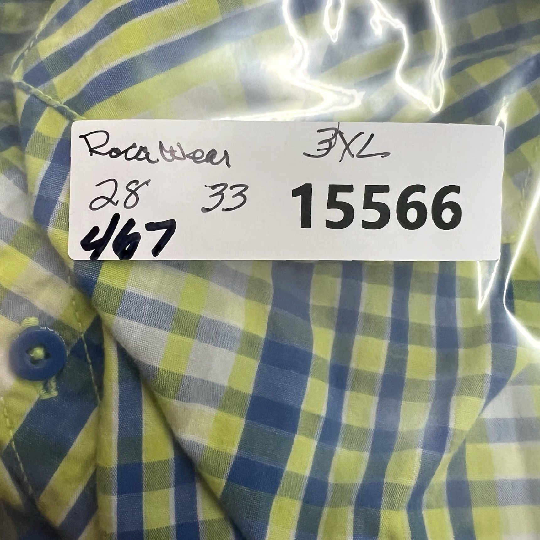Rocawear VINTAGE Rocawear Plaid Shirt Men’s 3XL Short Sleeve Button-Up Blue Yellow 1990s Concert Casual Mens Size US XXL / EU 58 / 5 - 8 Thumbnail