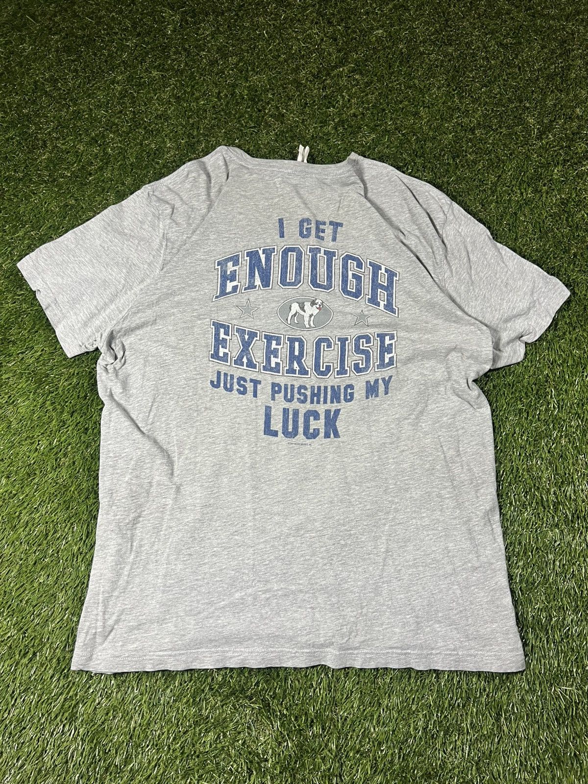 Big Dogs Vintage Y2k Big Dogs Funny Exercise Gym Humor Graphic Tee Size US XL / EU 56 / 4 - 1 Thumbnail