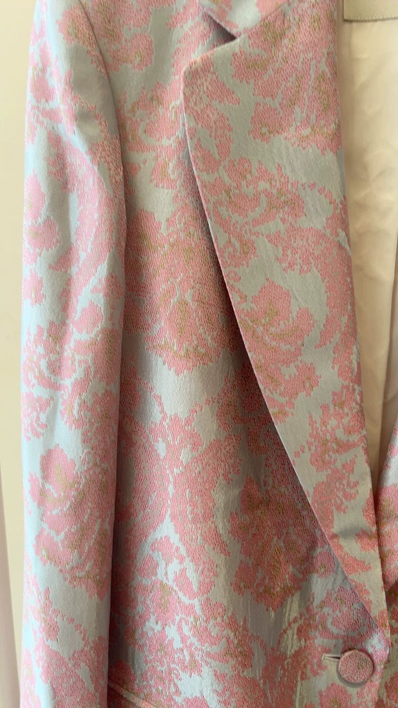 Dries Van Noten DRIES VAN NOTEN Pink spring Baroque jacquard suit jacket Size S / US 4 / IT 40 - 5 Thumbnail