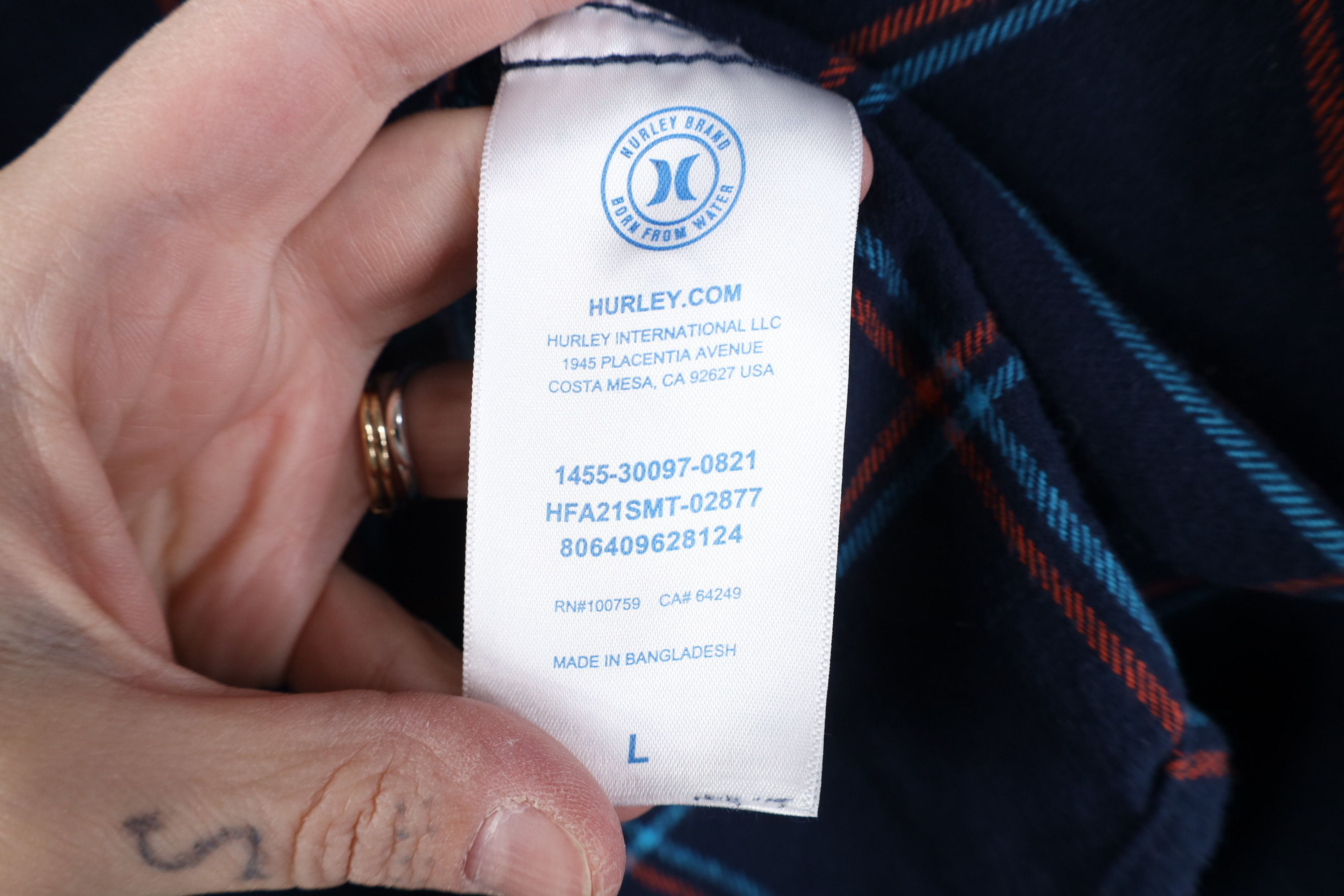 Hurley Vintage Hurley Surfing Flannel Button Shirt Jacket Jac Shirt Size US L / EU 52-54 / 3 - 10 Thumbnail