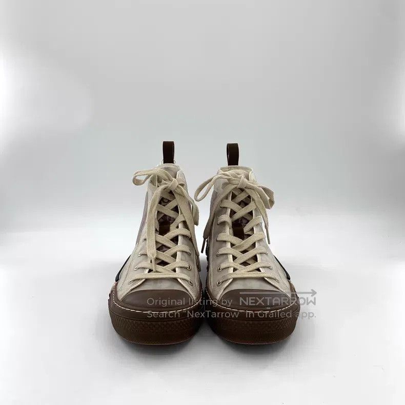 Dior Dior Dark brown logo old flower lace-up casual flat canvas Size US 10 / EU 43 - 3 Thumbnail