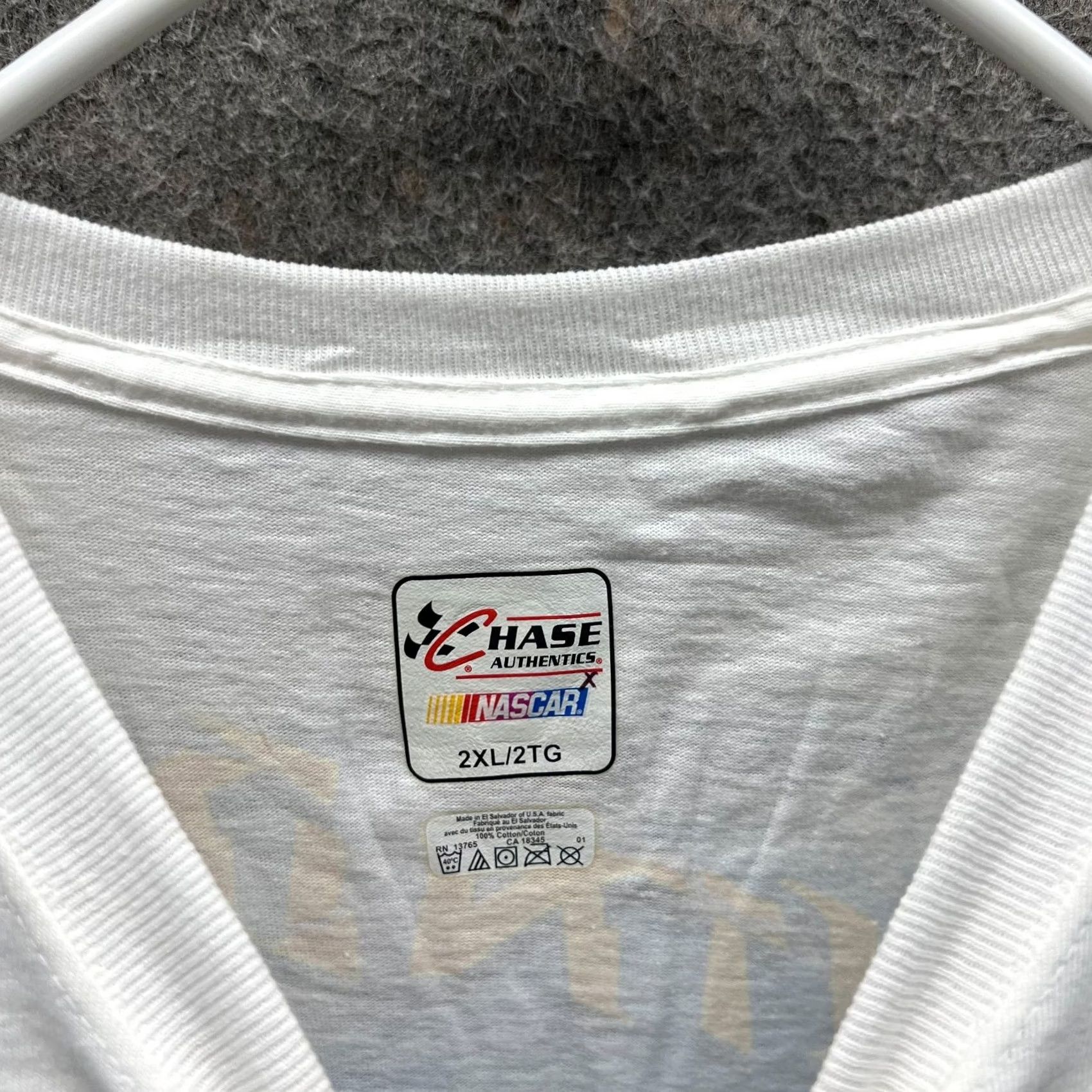 Chase Authentics VINTAGE Chase Authentics NASCAR Patrick Carpentier Shirt Mens 2XL White Cotton Logo T-Shirt Cars Crew Neck Short Sleeve All Seasons Size US XXL / EU 58 / 5 - 7 Thumbnail