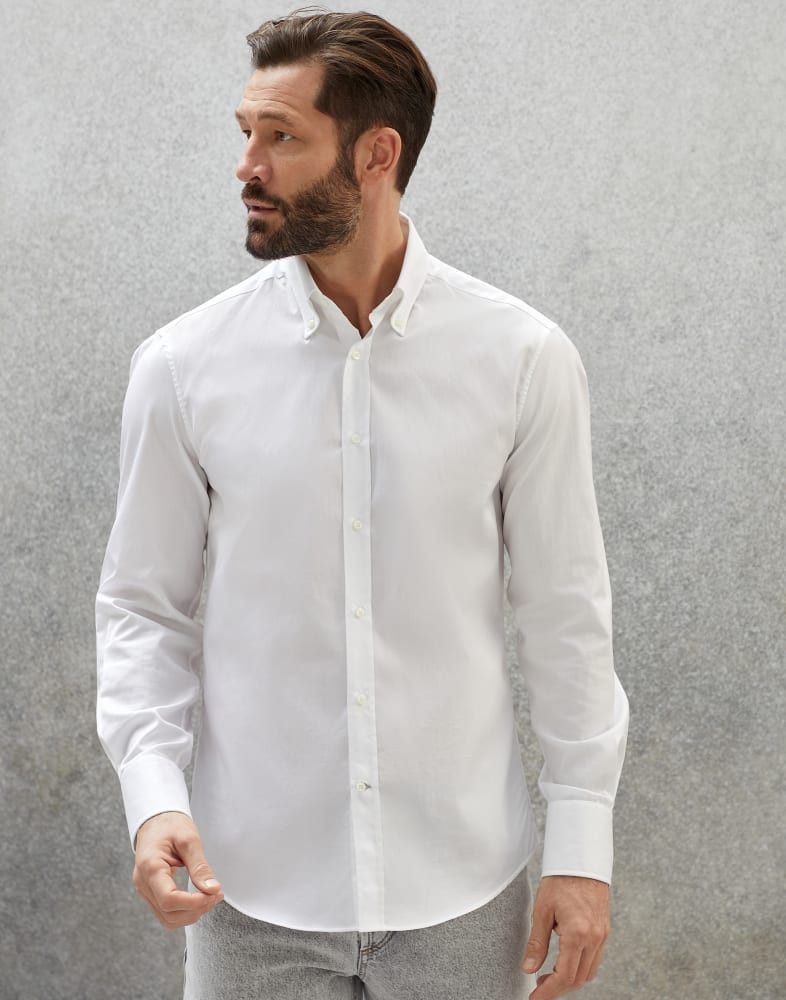 Brunello Cucinelli o1w1db10924 Shirt in White Size US XS / EU 42 / 0 - 1 Preview
