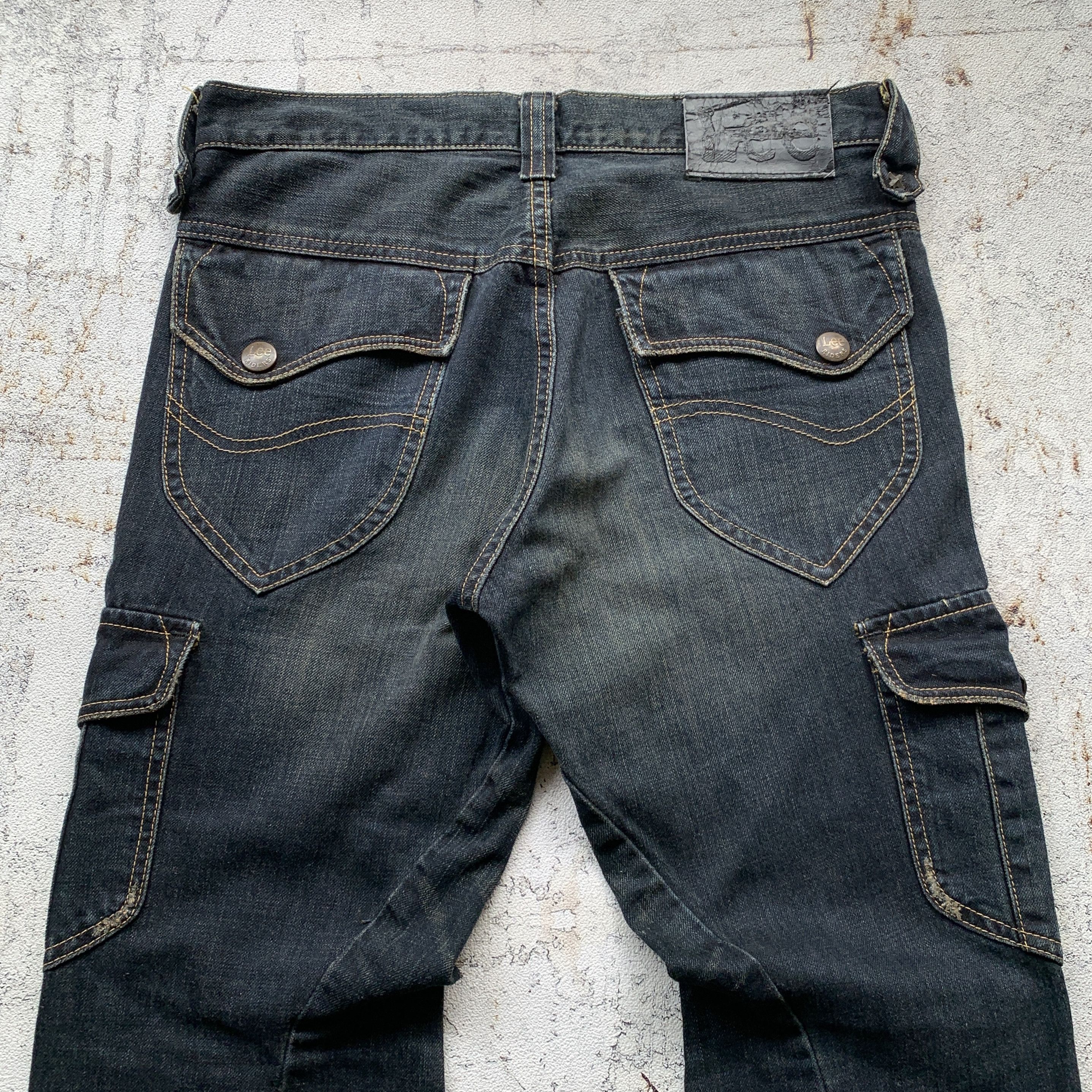 Japanese Brand Lee Riders Spiral ifsix LGB GOA Bootcut Flared Jeans Size US 30 / EU 46 - 10 Thumbnail