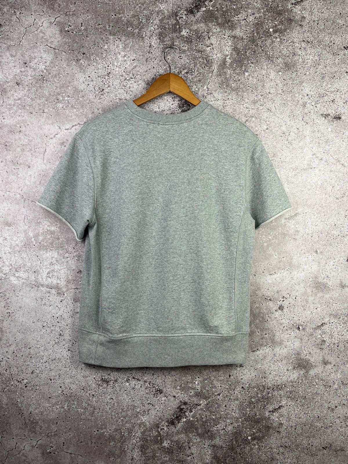 Helmut Lang HL Logo Grey Short Sleeve Sweatshirt Tee Minimalist Designer Size US S / EU 44-46 / 1 - 5 Thumbnail