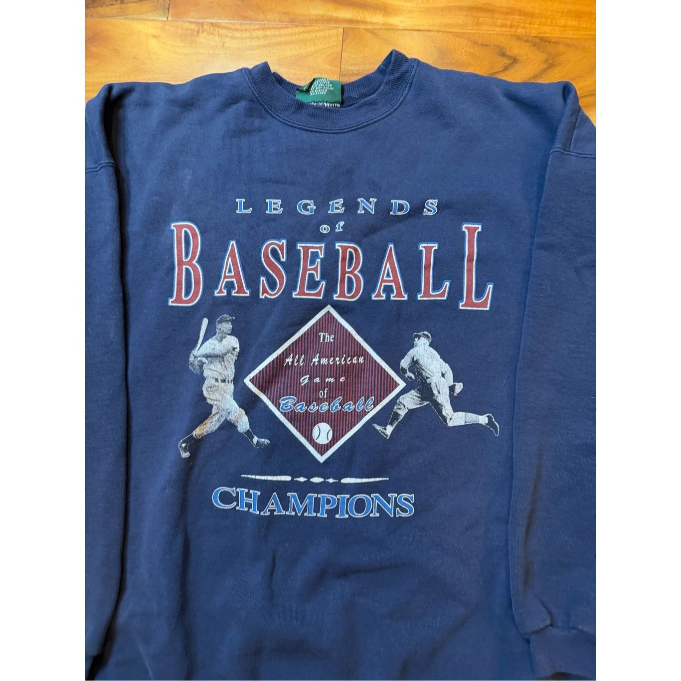 Vintage Size XL- Vintage 1990s American Eagle Sweatshirt Blue Legend Size US XL / EU 56 / 4 - 2 Thumbnail